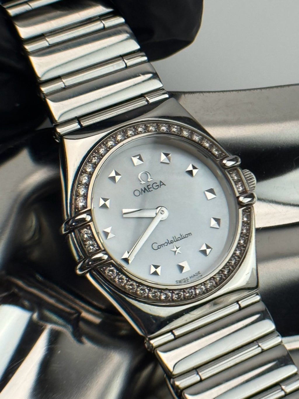 Omega Constellation Diamond Bezel