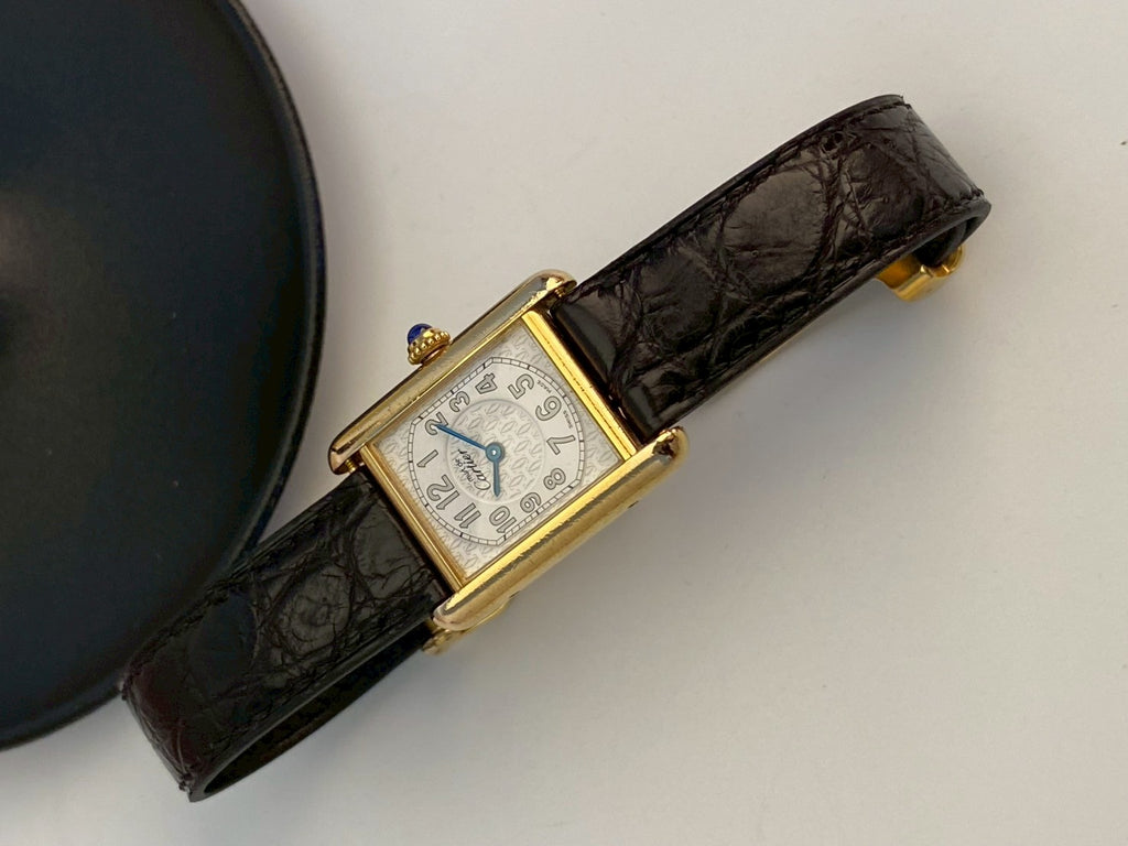 Cartier tank must de gold c.6351