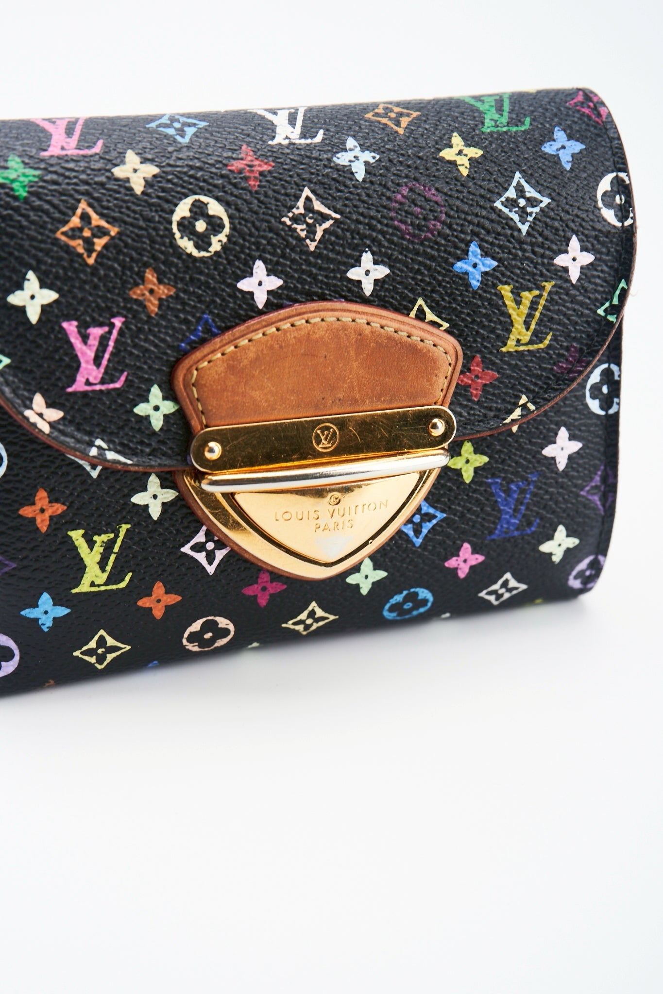 Louis vuitton multicolor black wallet