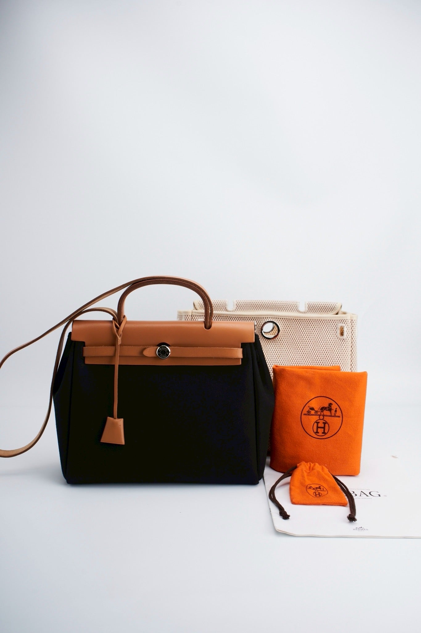 Hermes herbag31 black brown