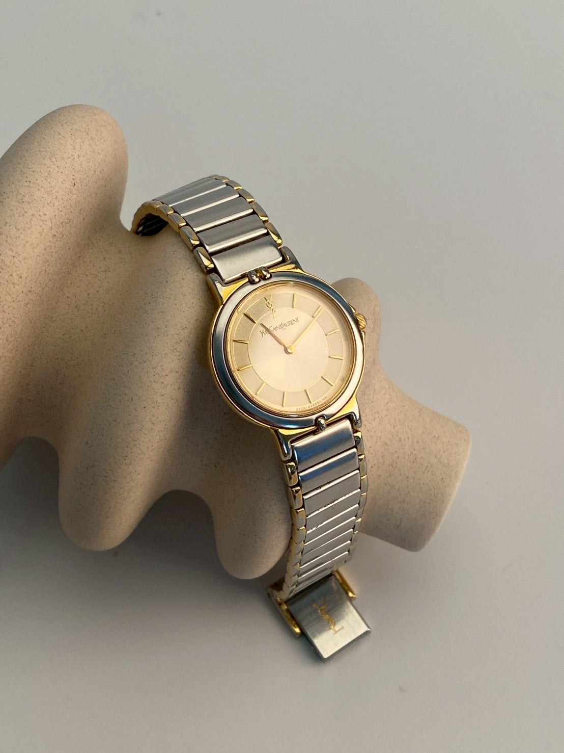 Ysl cream dial twotone c.1306