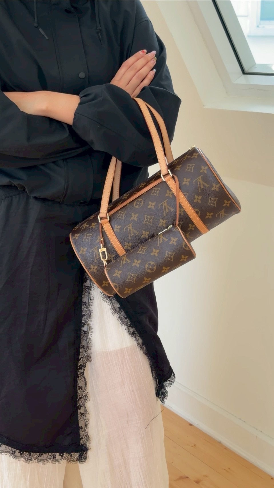 Louis Vuitton papillon with mini bag