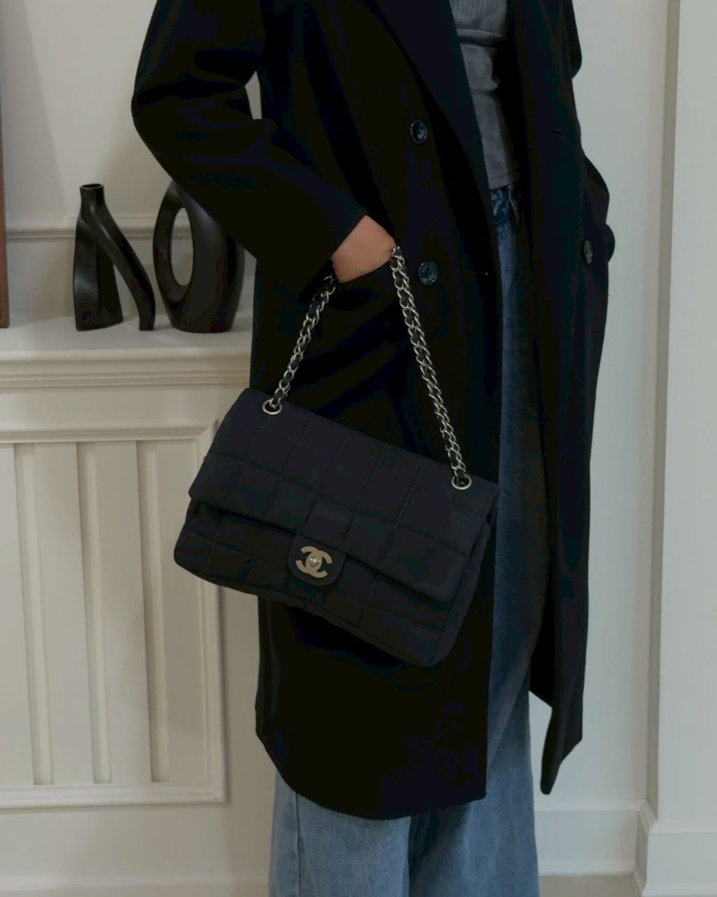 Chanel nylon easy flab 12