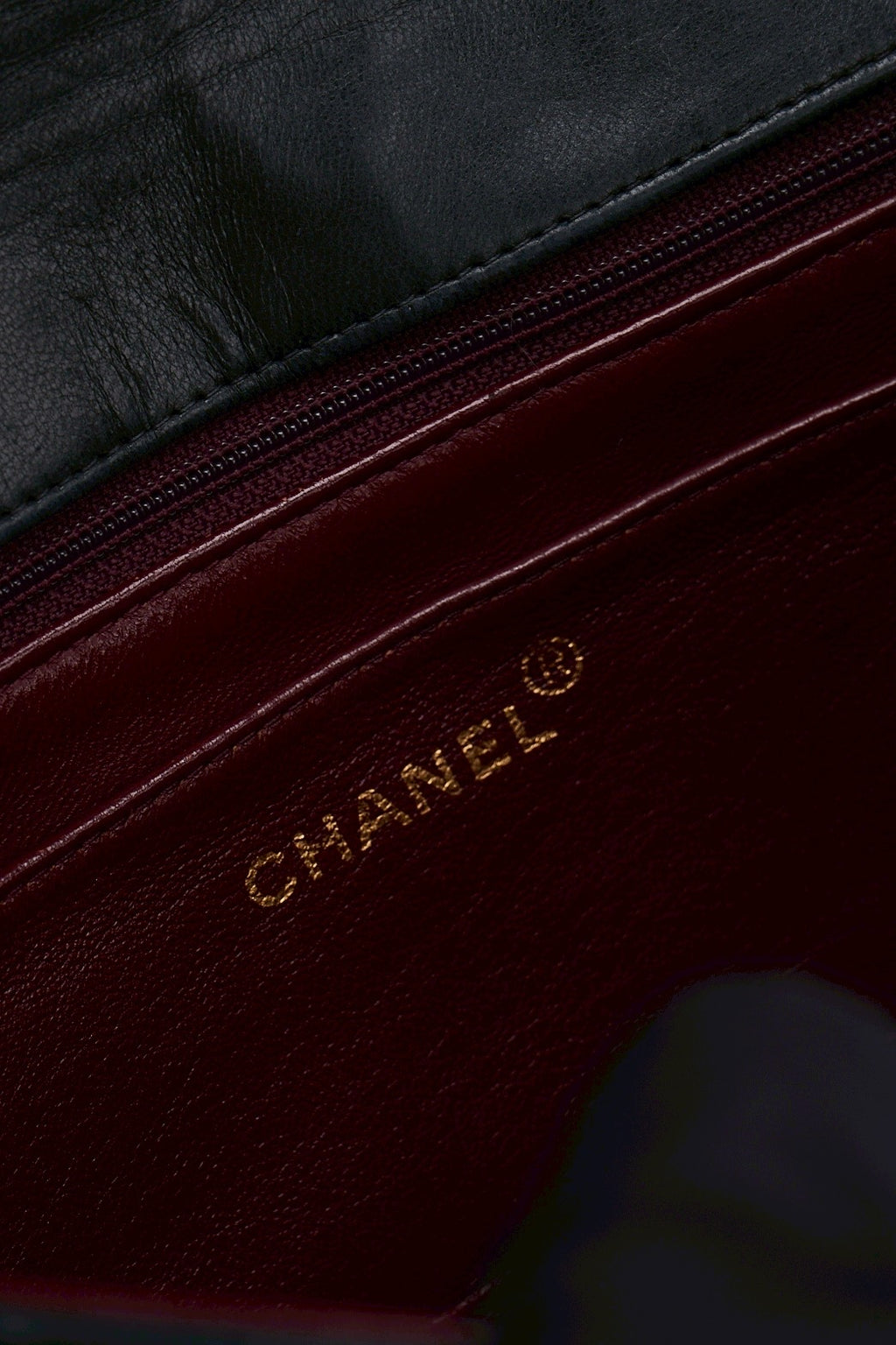 Chanel diana lamdskin