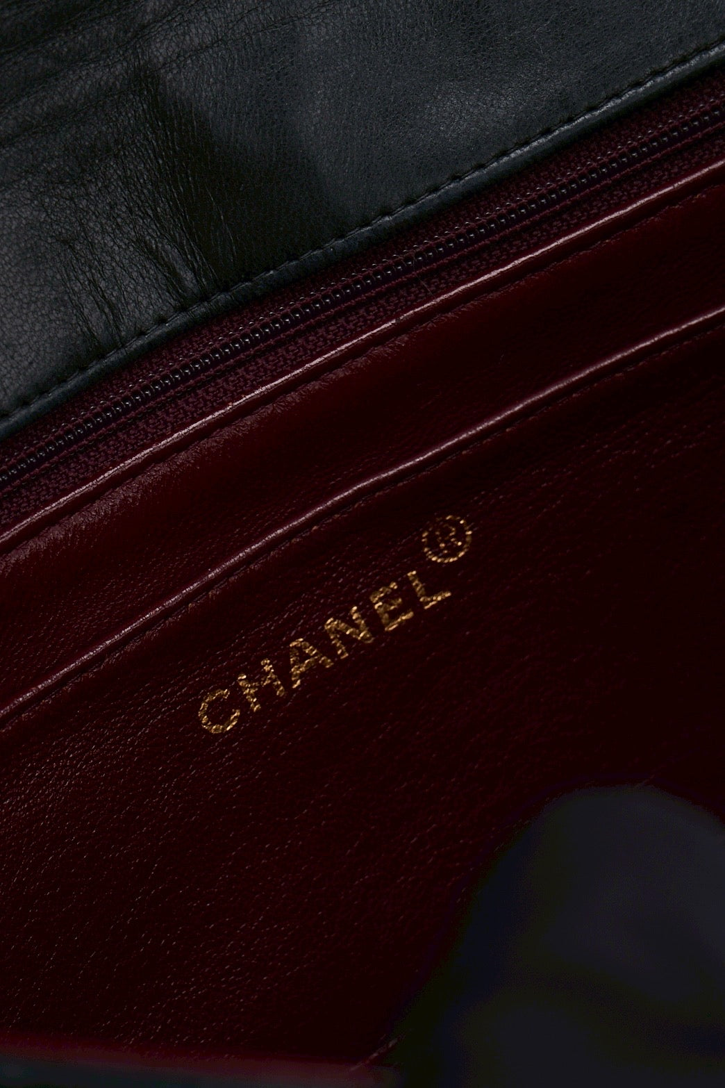 Chanel diana lamdskin