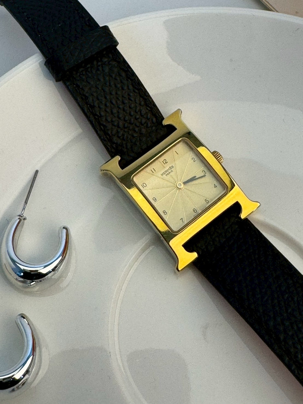 Hermes cream dial H c.9698