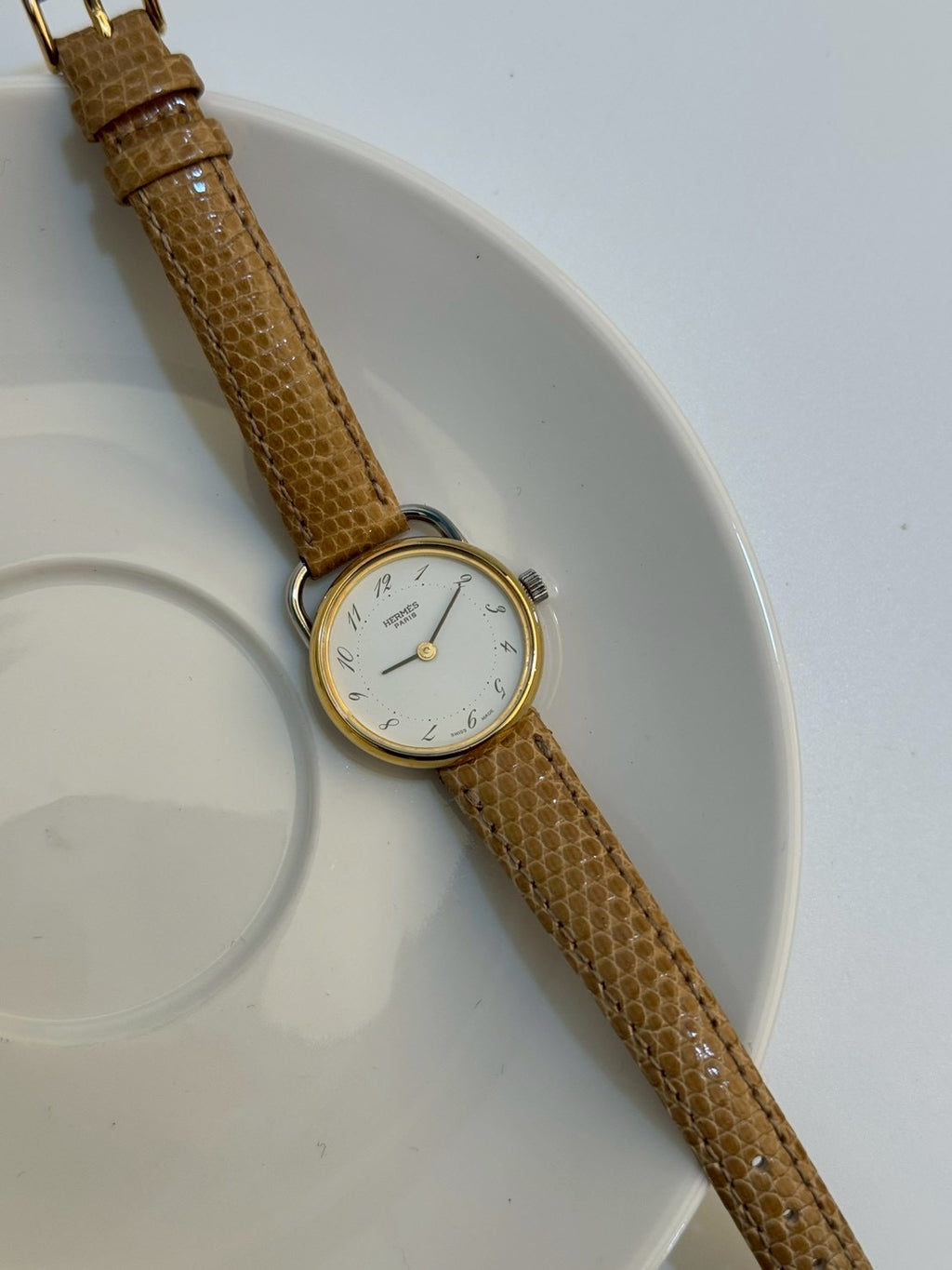 Hermes vintage twoton white c.7923