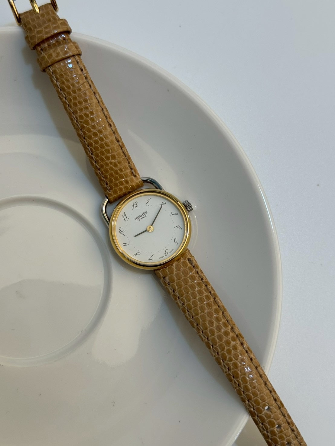 Hermes vintage twoton white c.7923