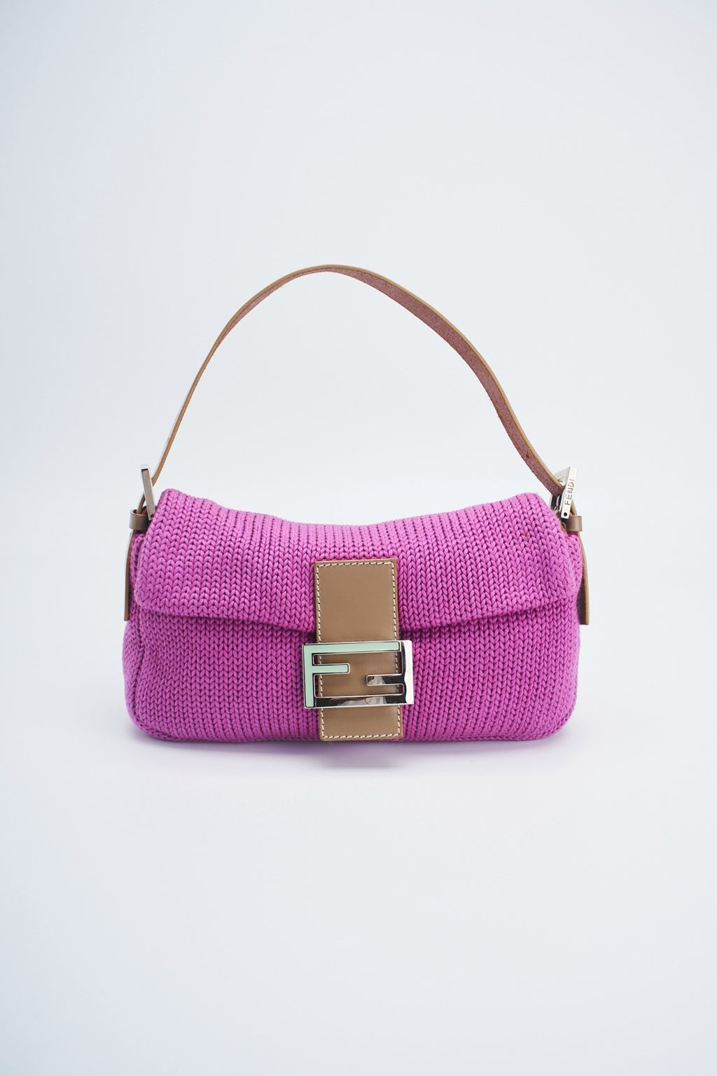 Fendi baguette knit bag