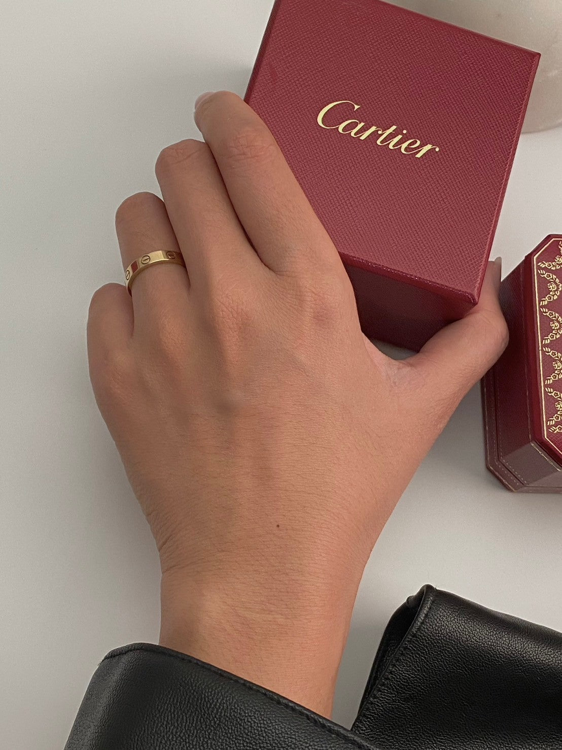 Cartier paris mini love ring 18k 750 #53