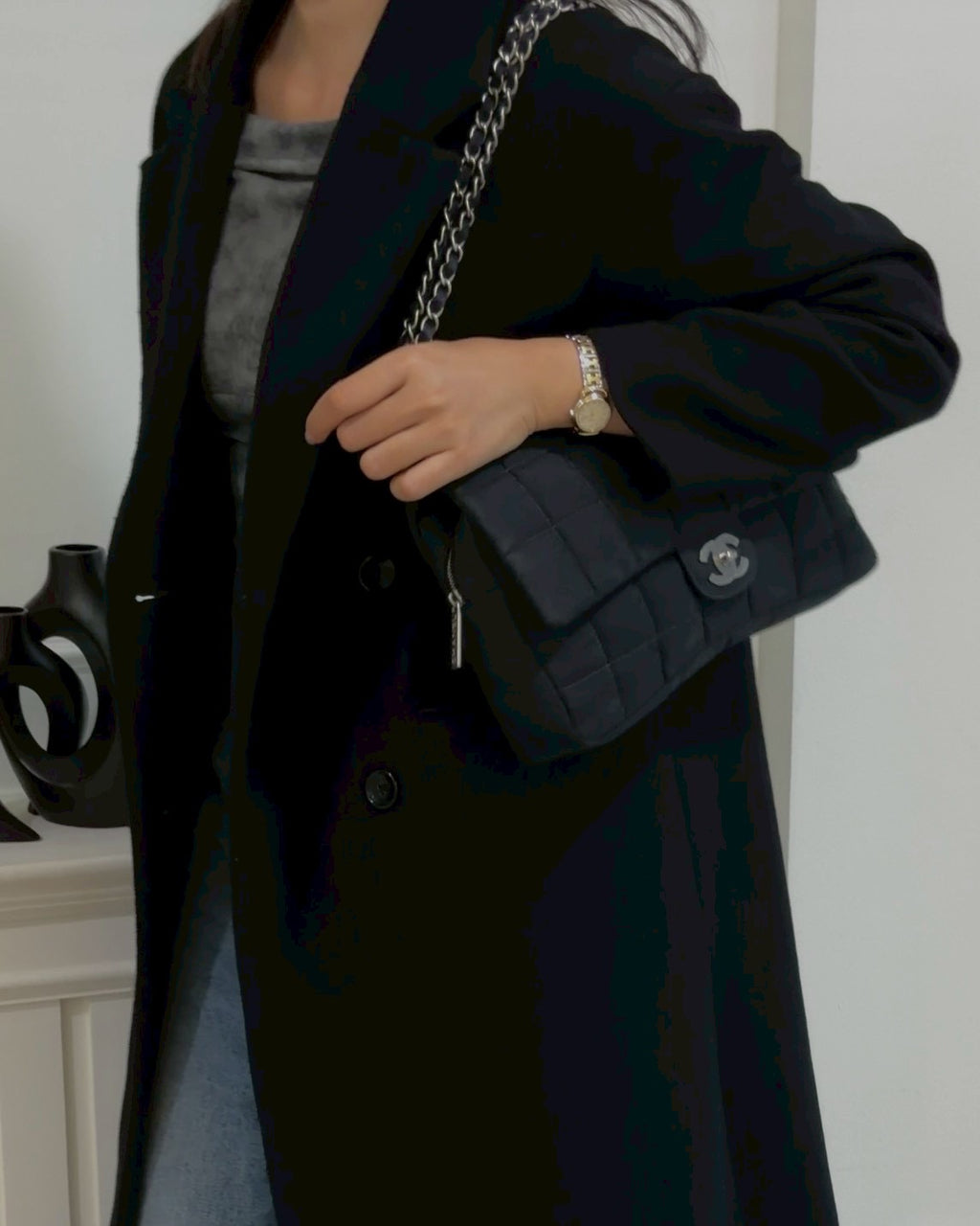 Chanel nylon easy flab 12