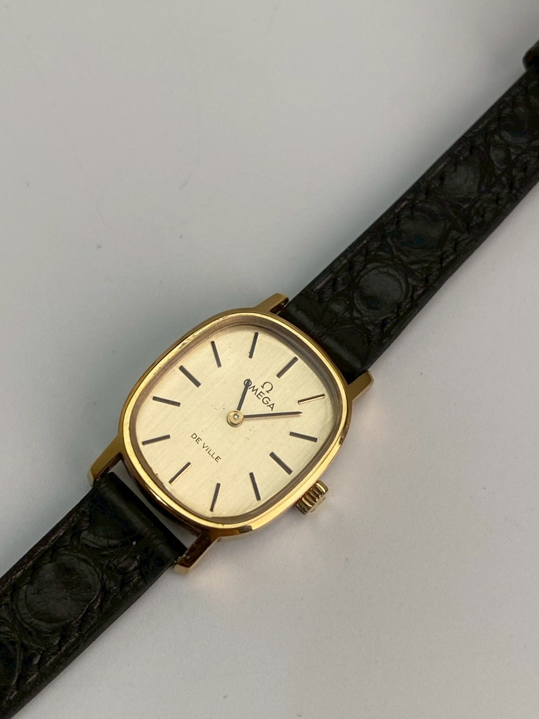 Omega deville gold dial wind up