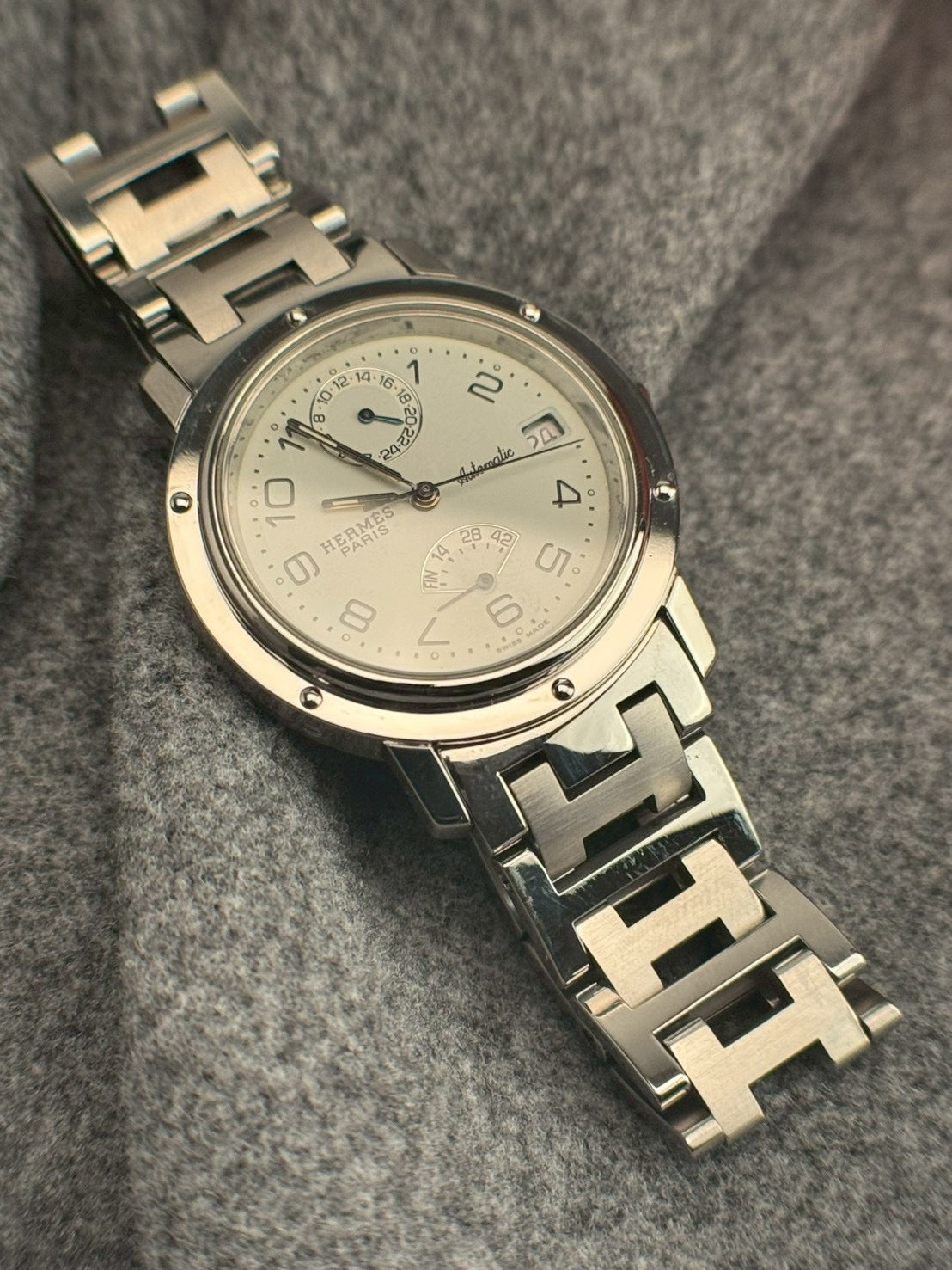 Hermes clipper chronograph c.6093