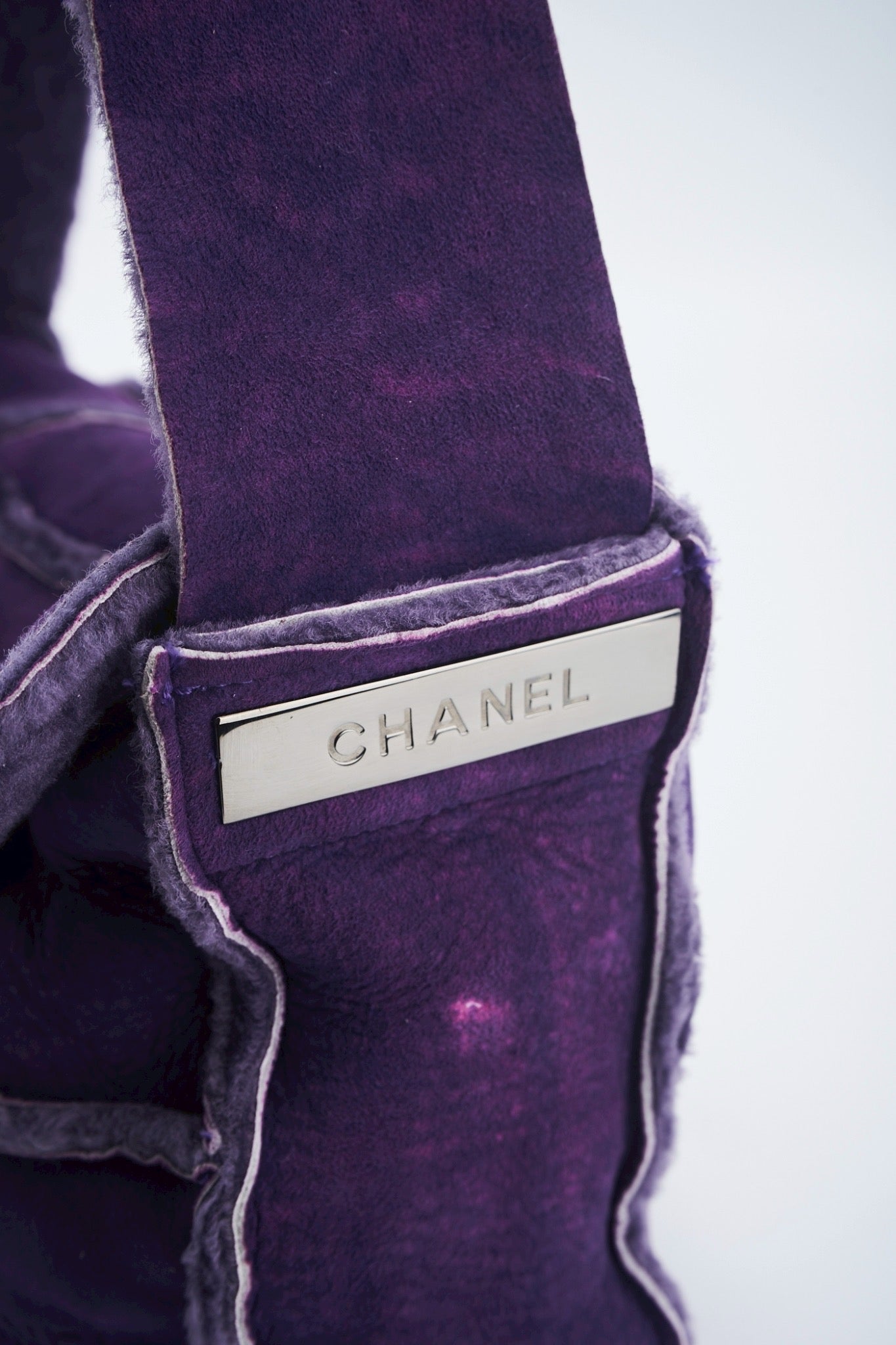 Chanel Mouton shearling suede