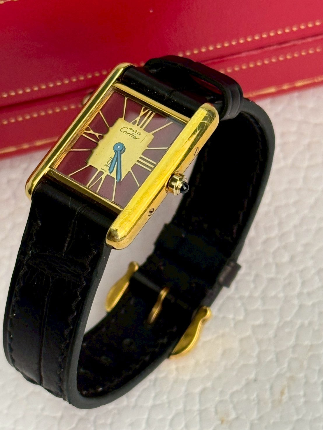 artier vermeil tank red s size. C.2251