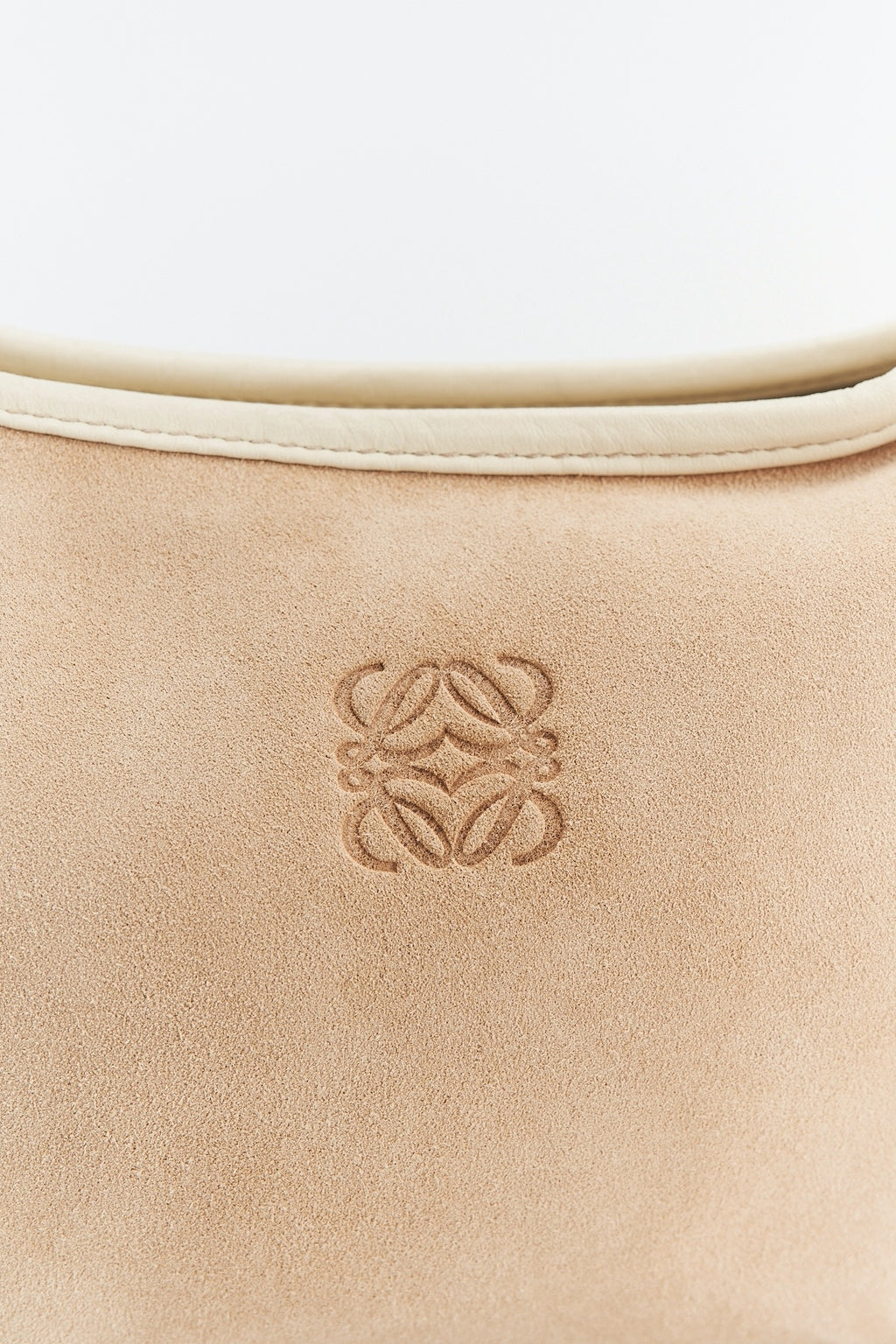 Loewe white suede