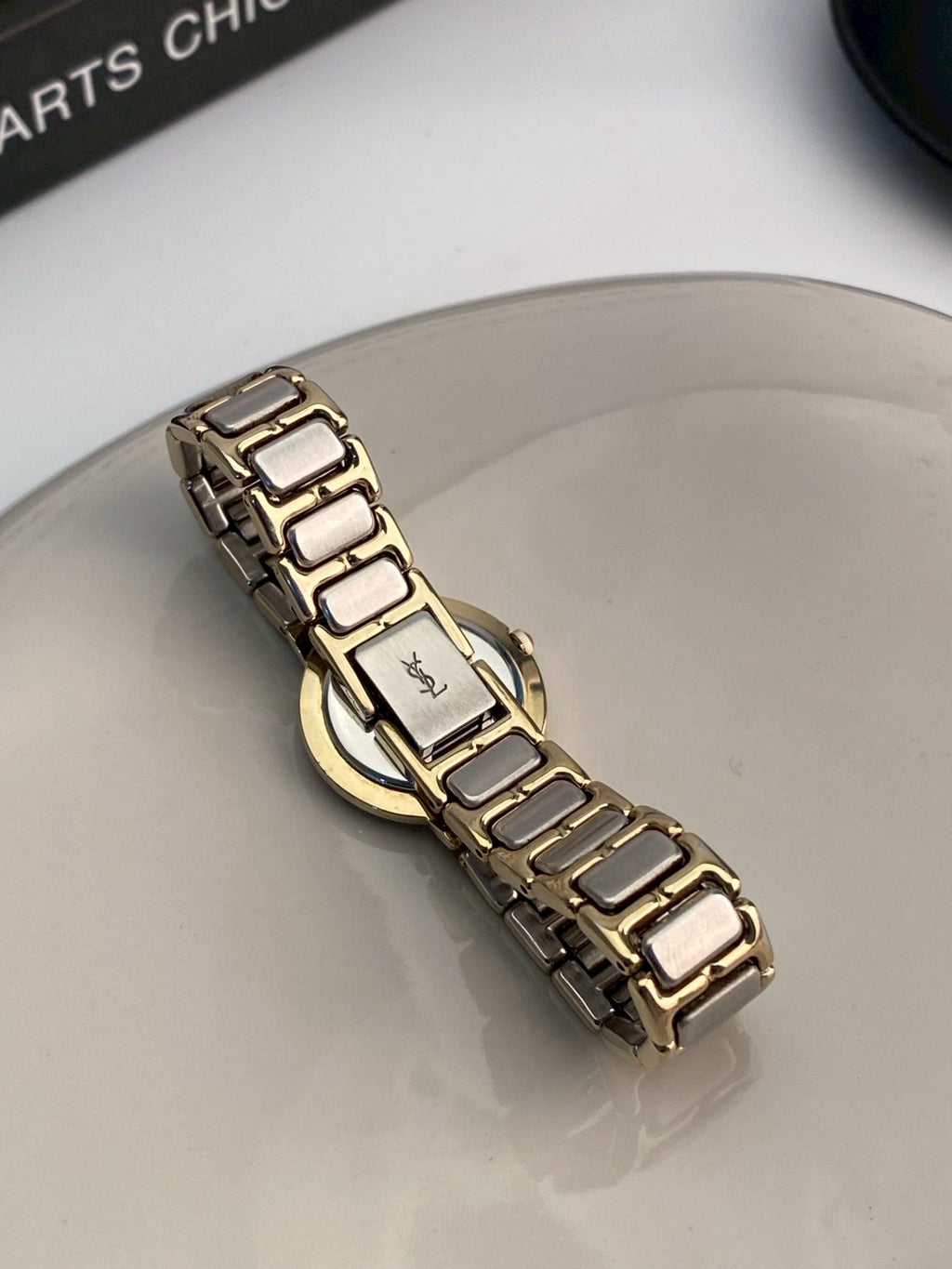 Ysl white dial twotone