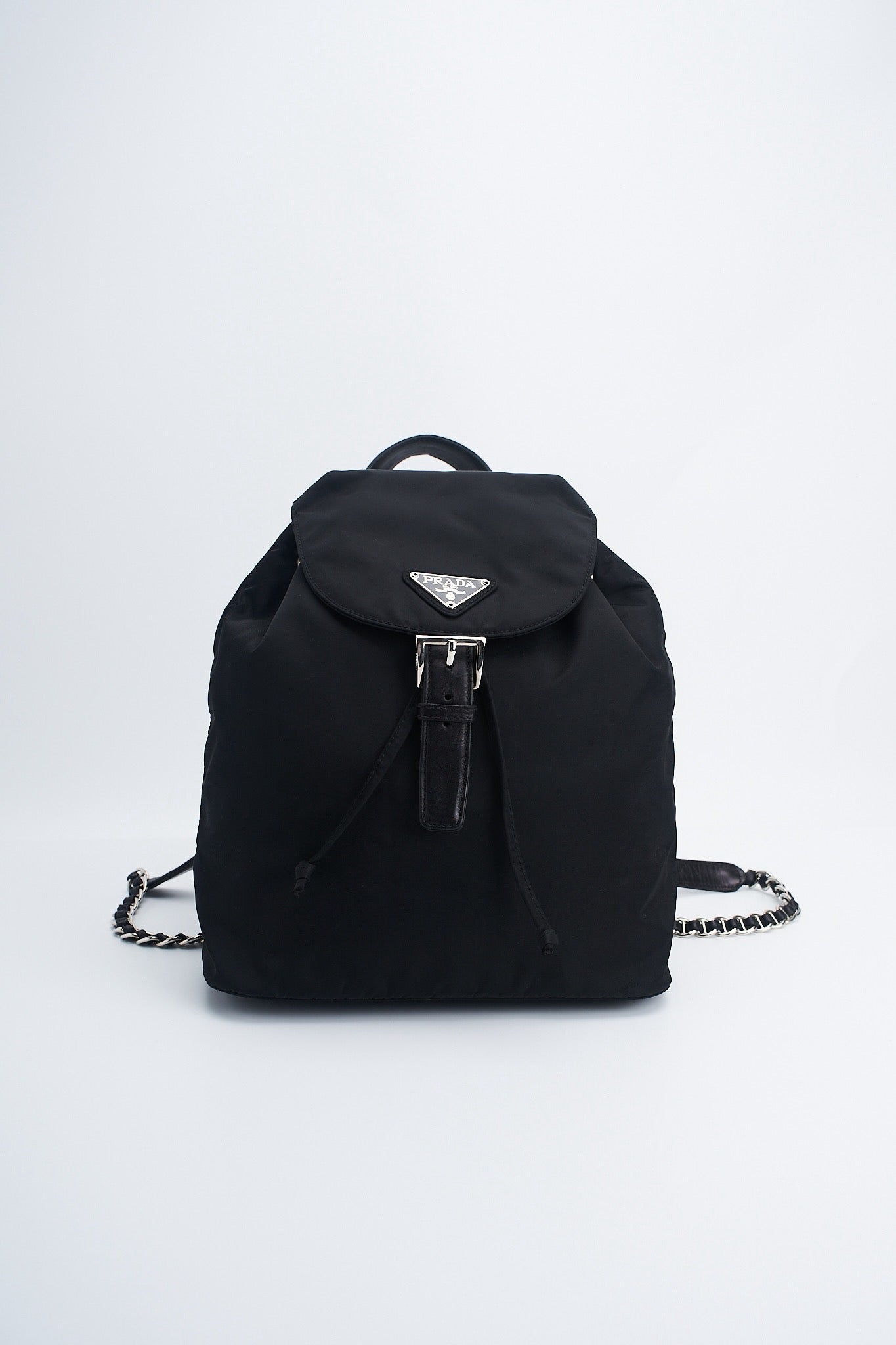Prada backpack chain