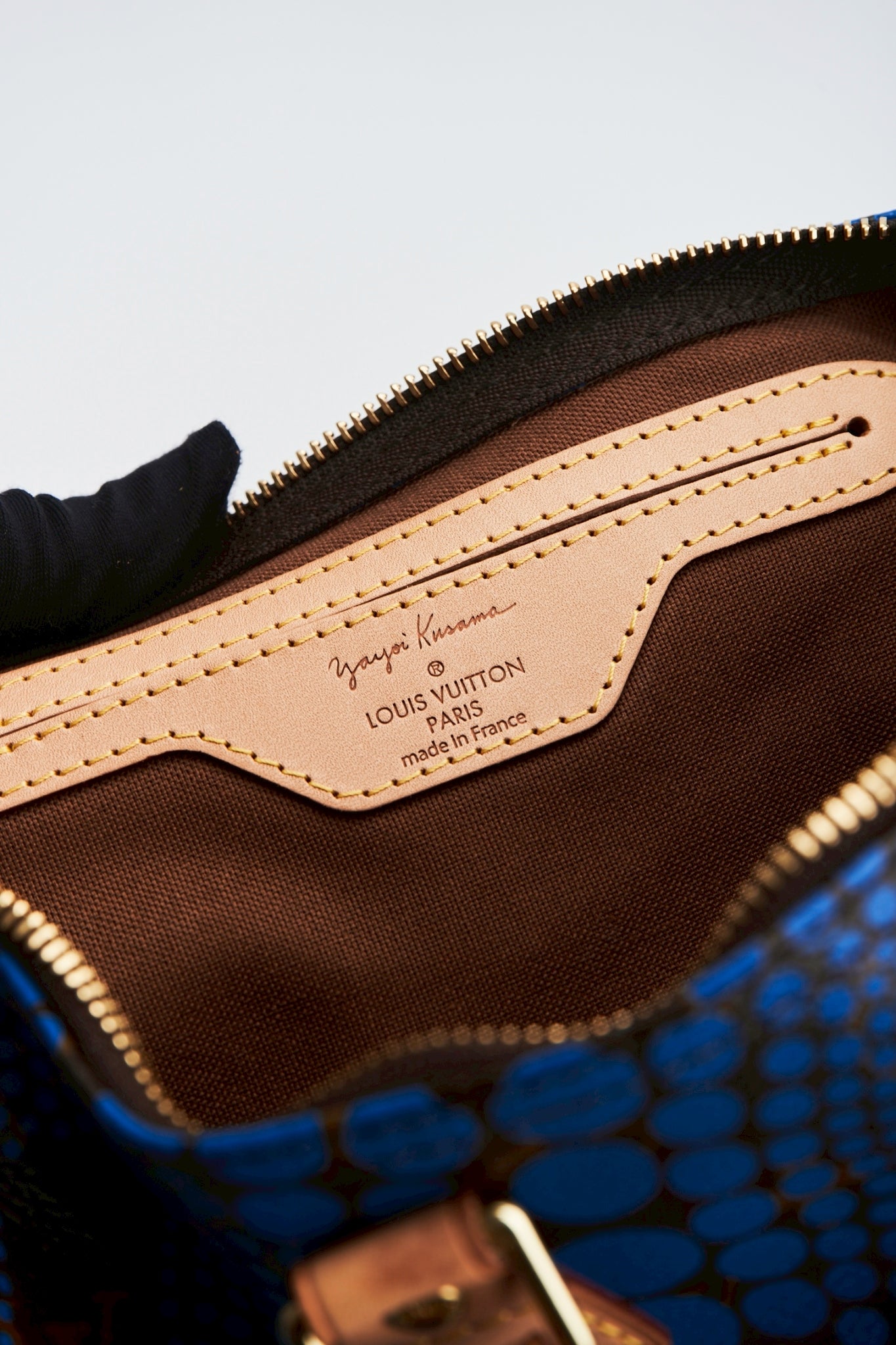 Louis Vuitton Yayoi Kusama speedy blue 30”