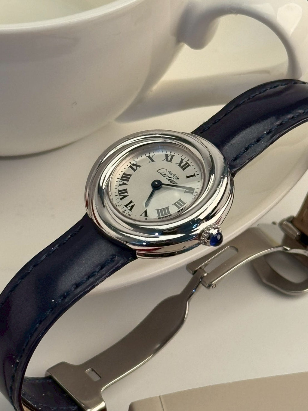 cartier trinity white dial c.4014
