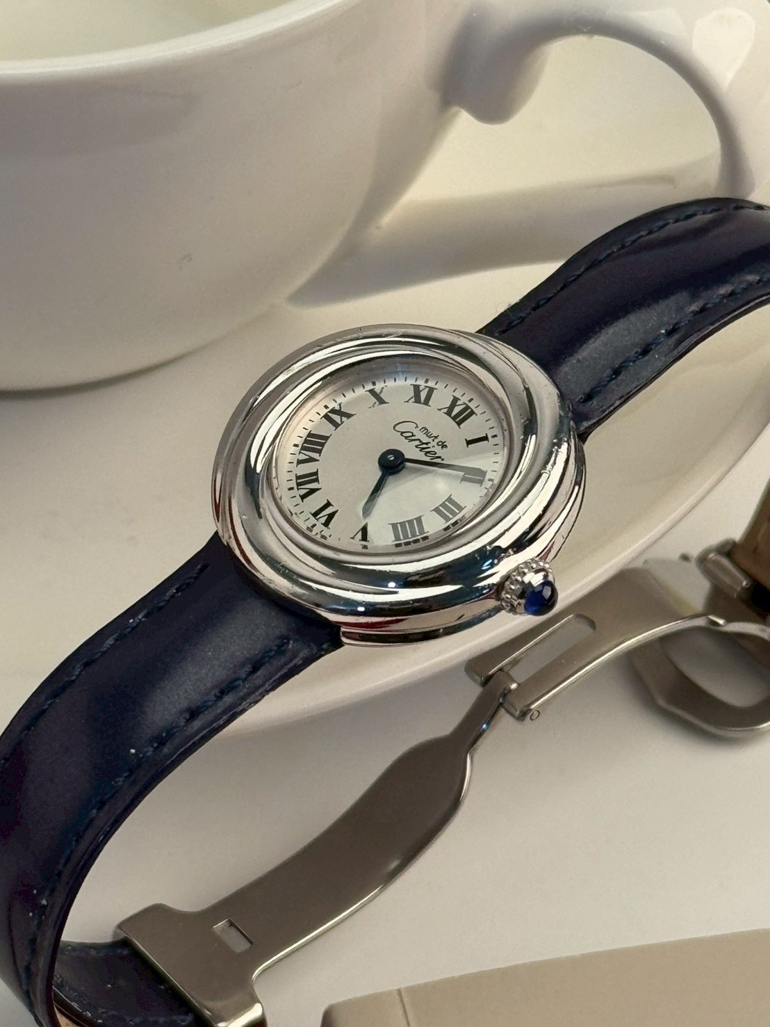 cartier trinity white dial c.4014
