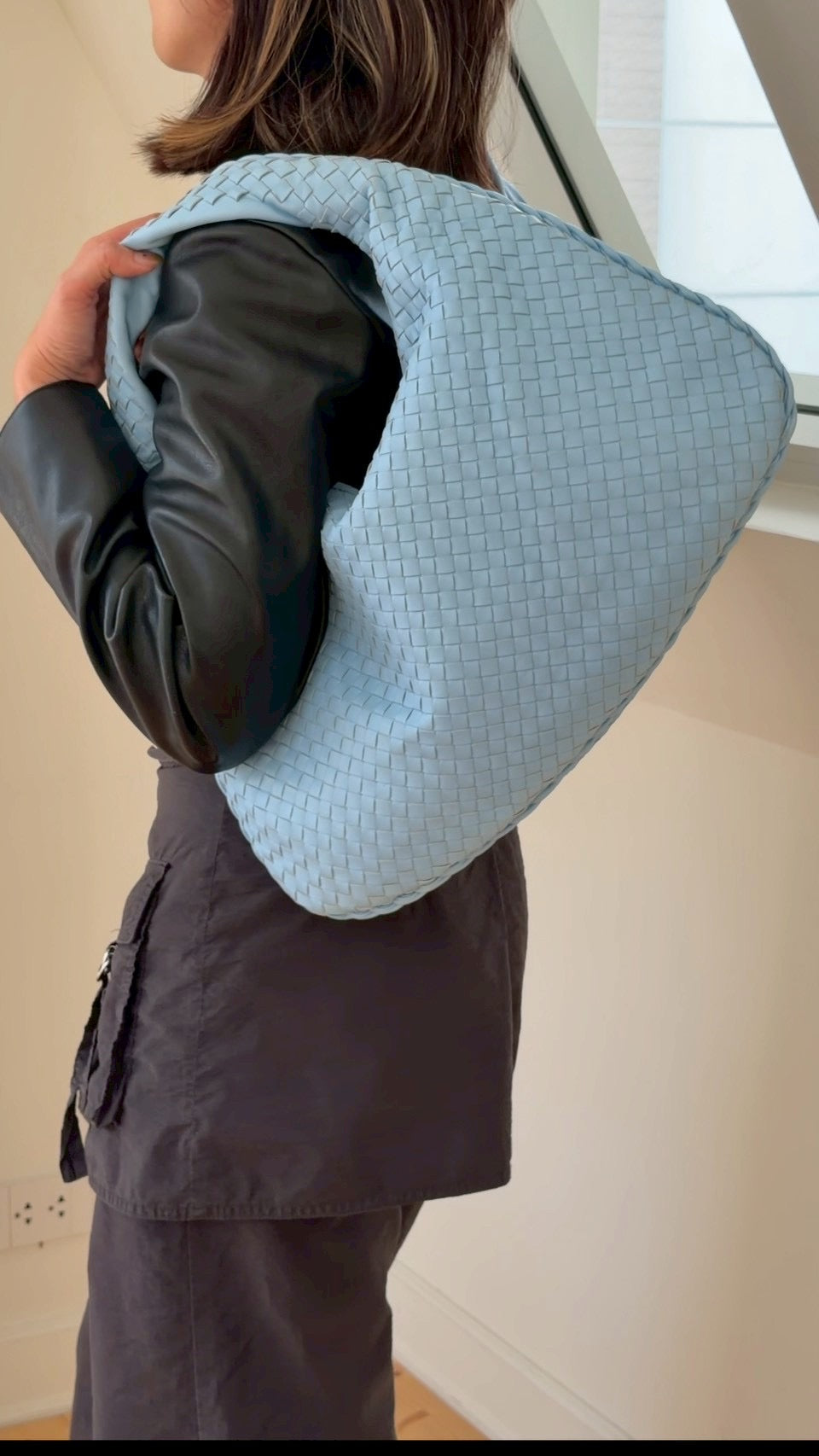 Bottega Veneta hobo blue Large