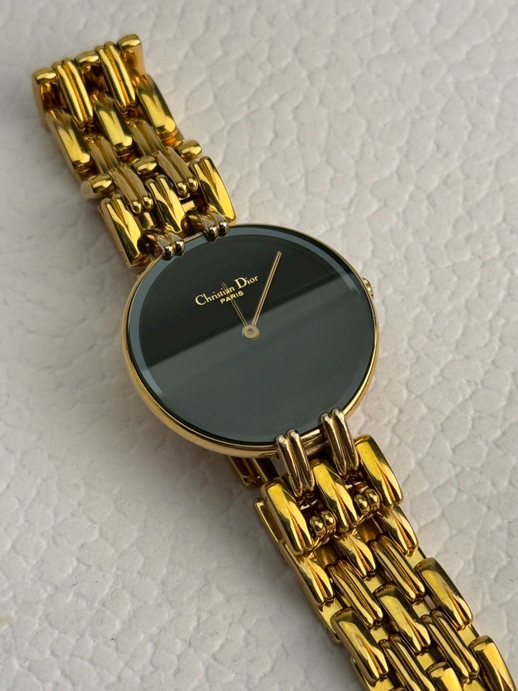 Dior black dial gold sizeM c.7686