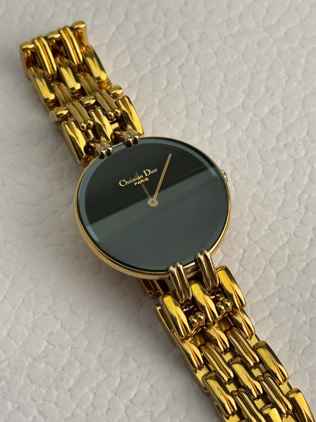 Dior black dial gold sizeM c.7686