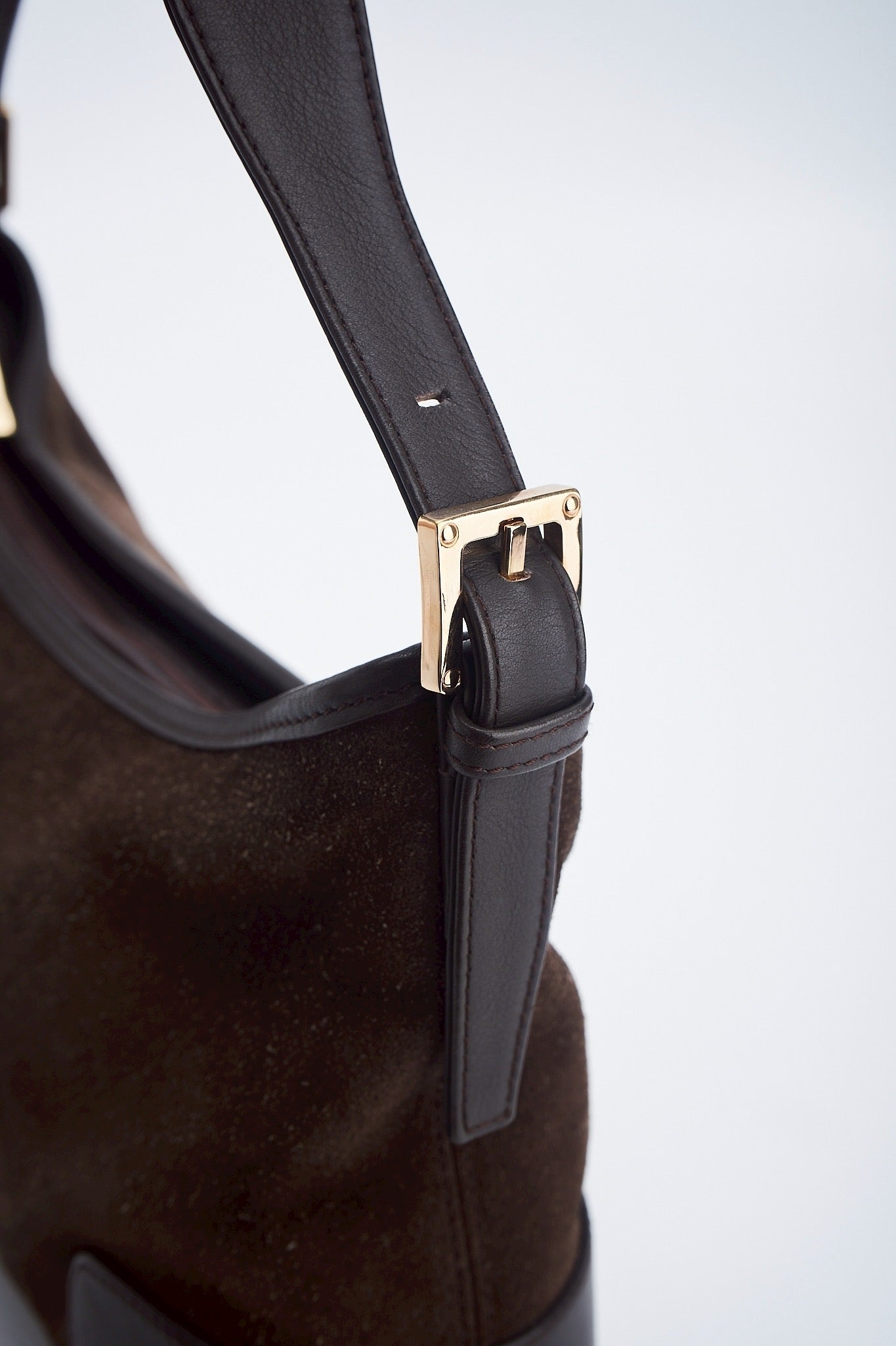 Loewe Suede Brown shoulder
