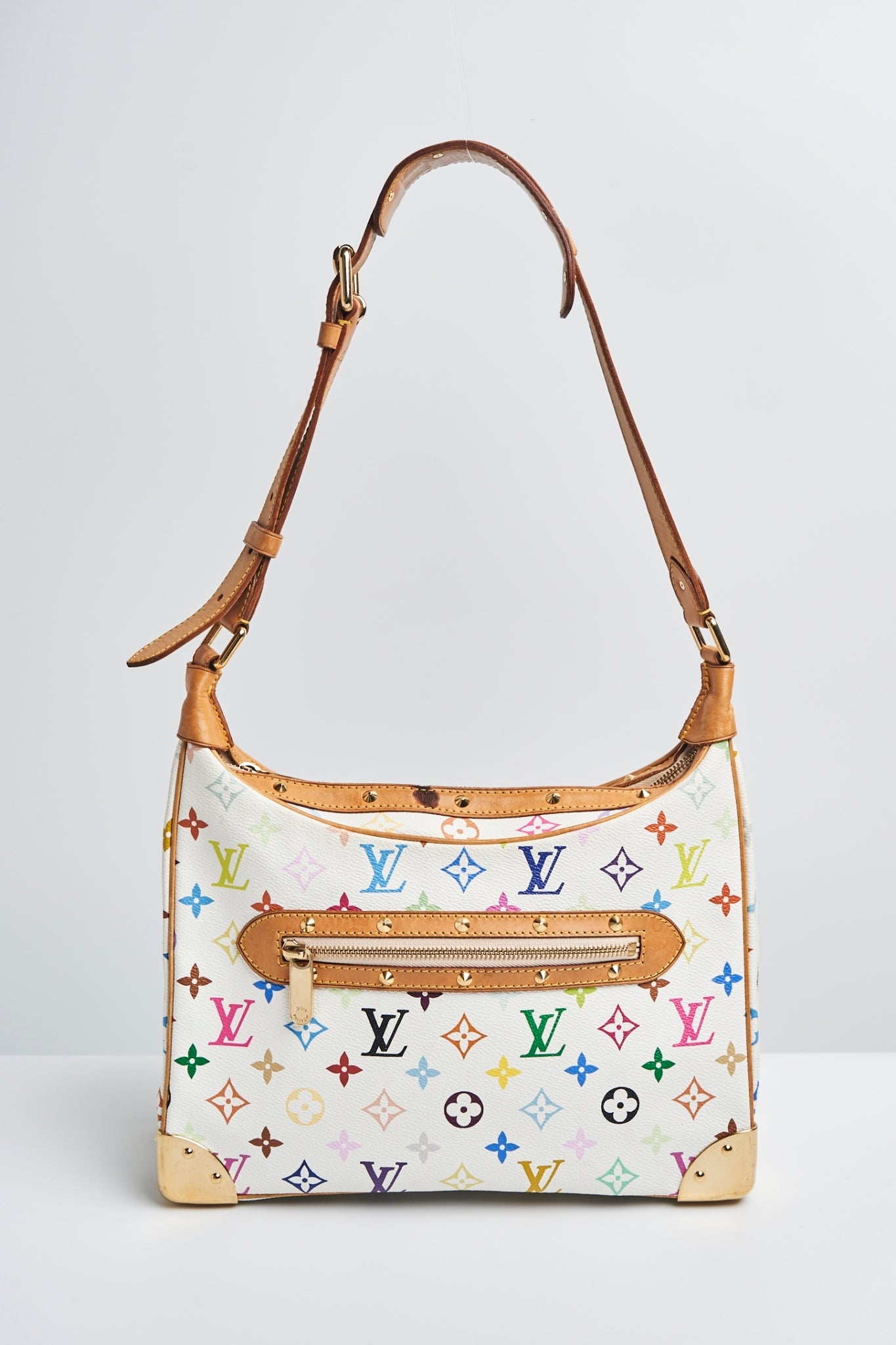 Louis vuitton multicolor boulogne white