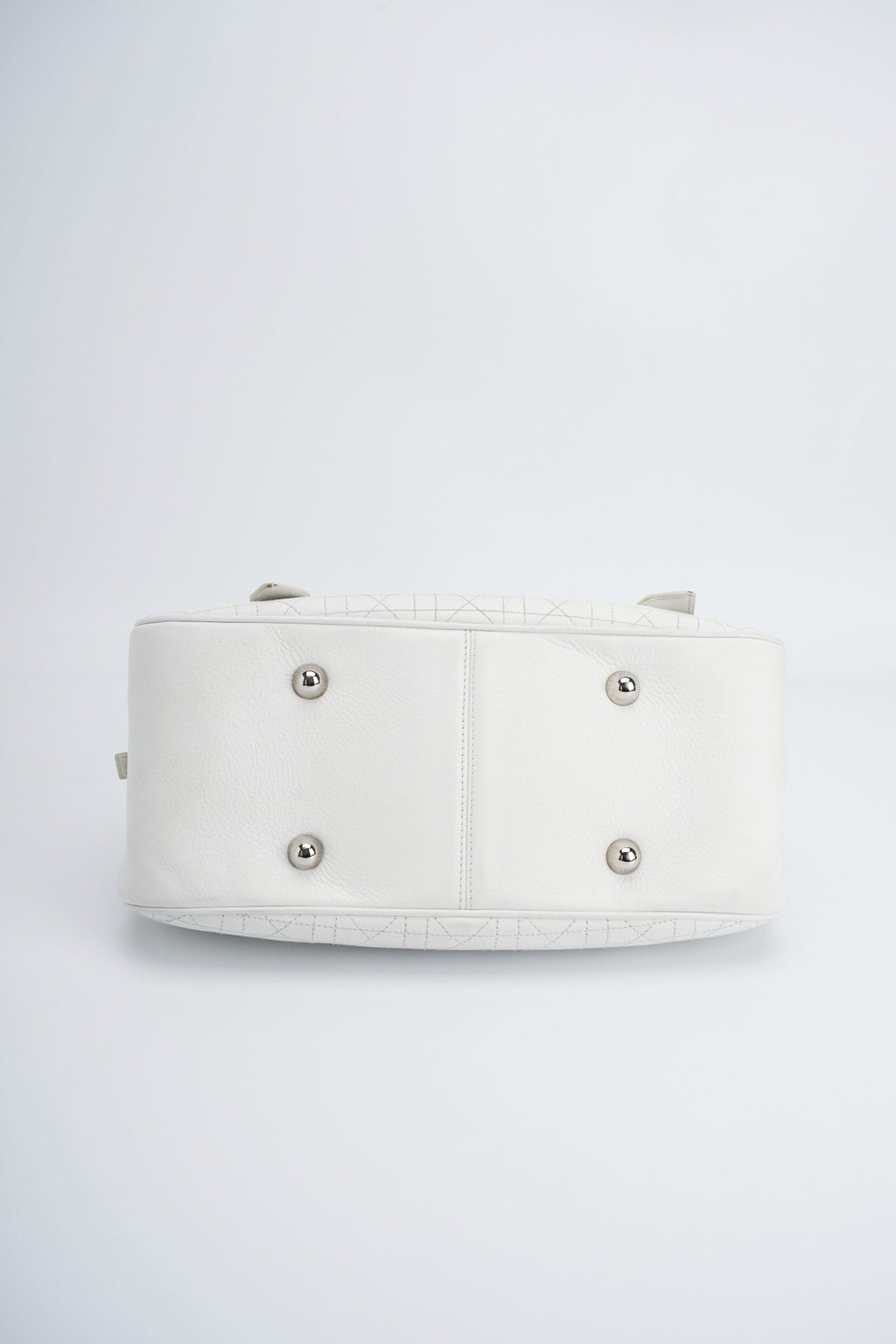 Dior logo white handbag
