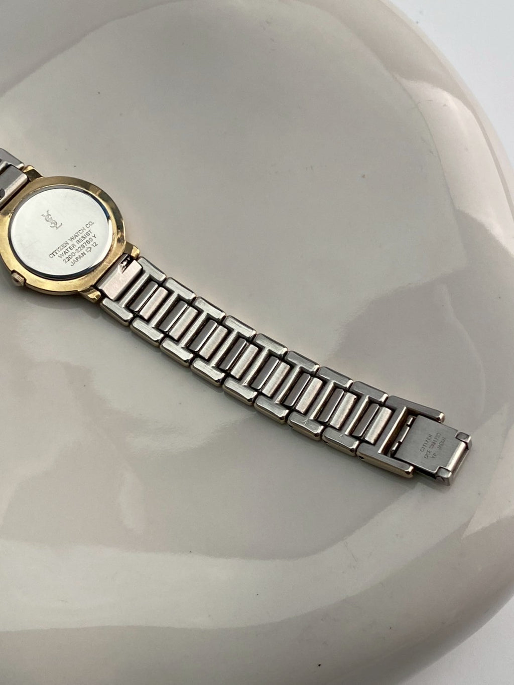 Ysl white dial twotone