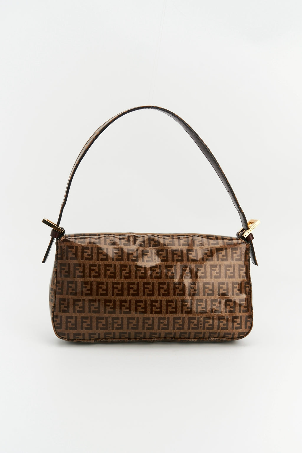 Fendi zucca baguette patent