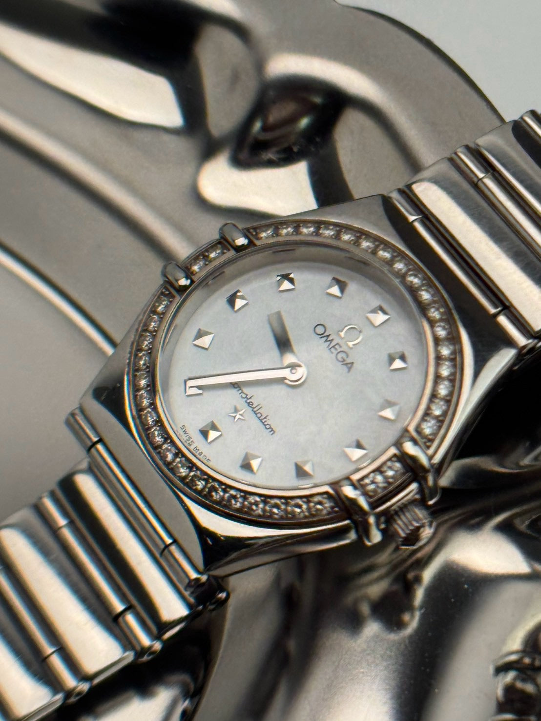 Omega Constellation Diamond Bezel
