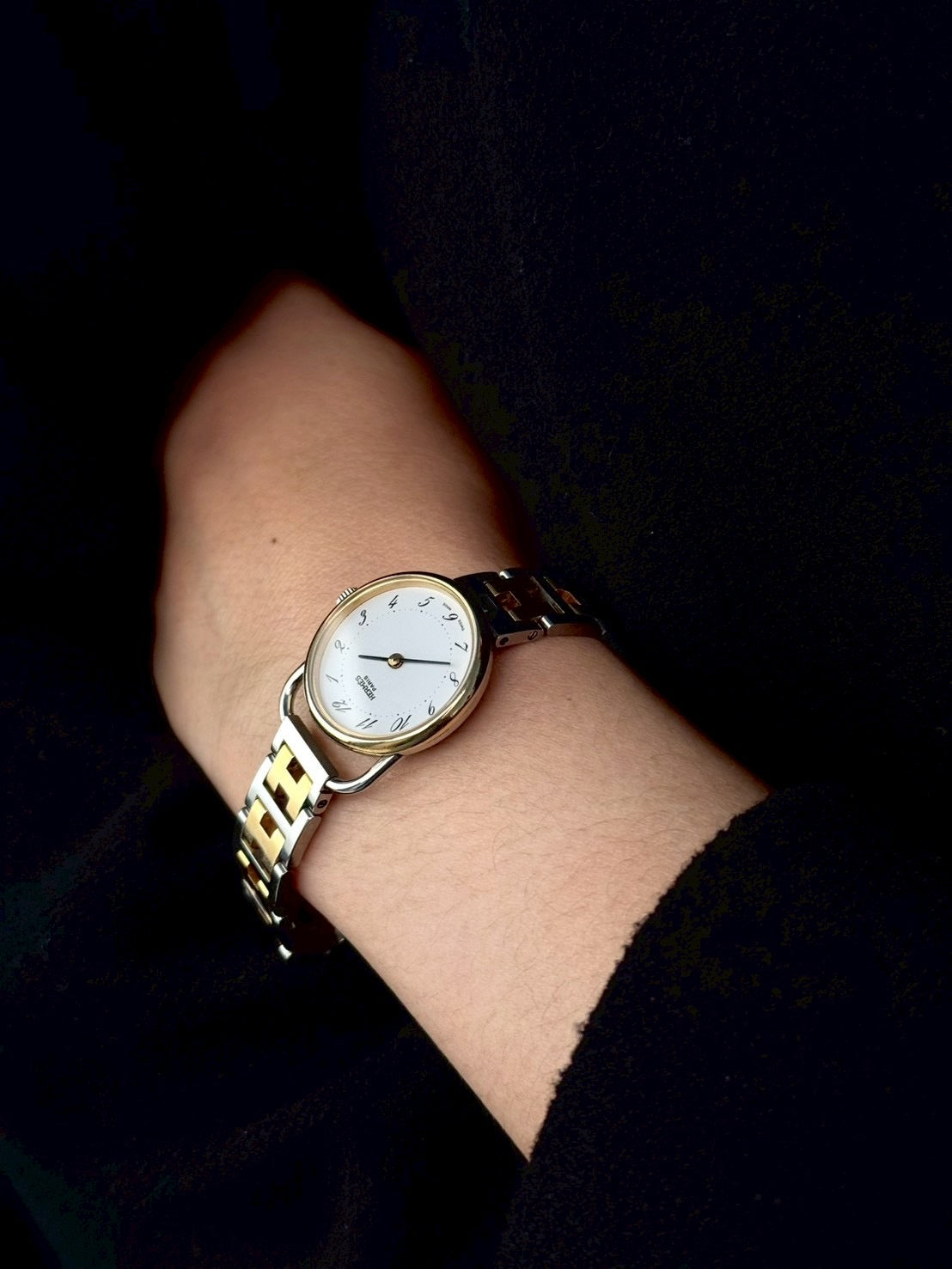 Hermes Arceau white dial