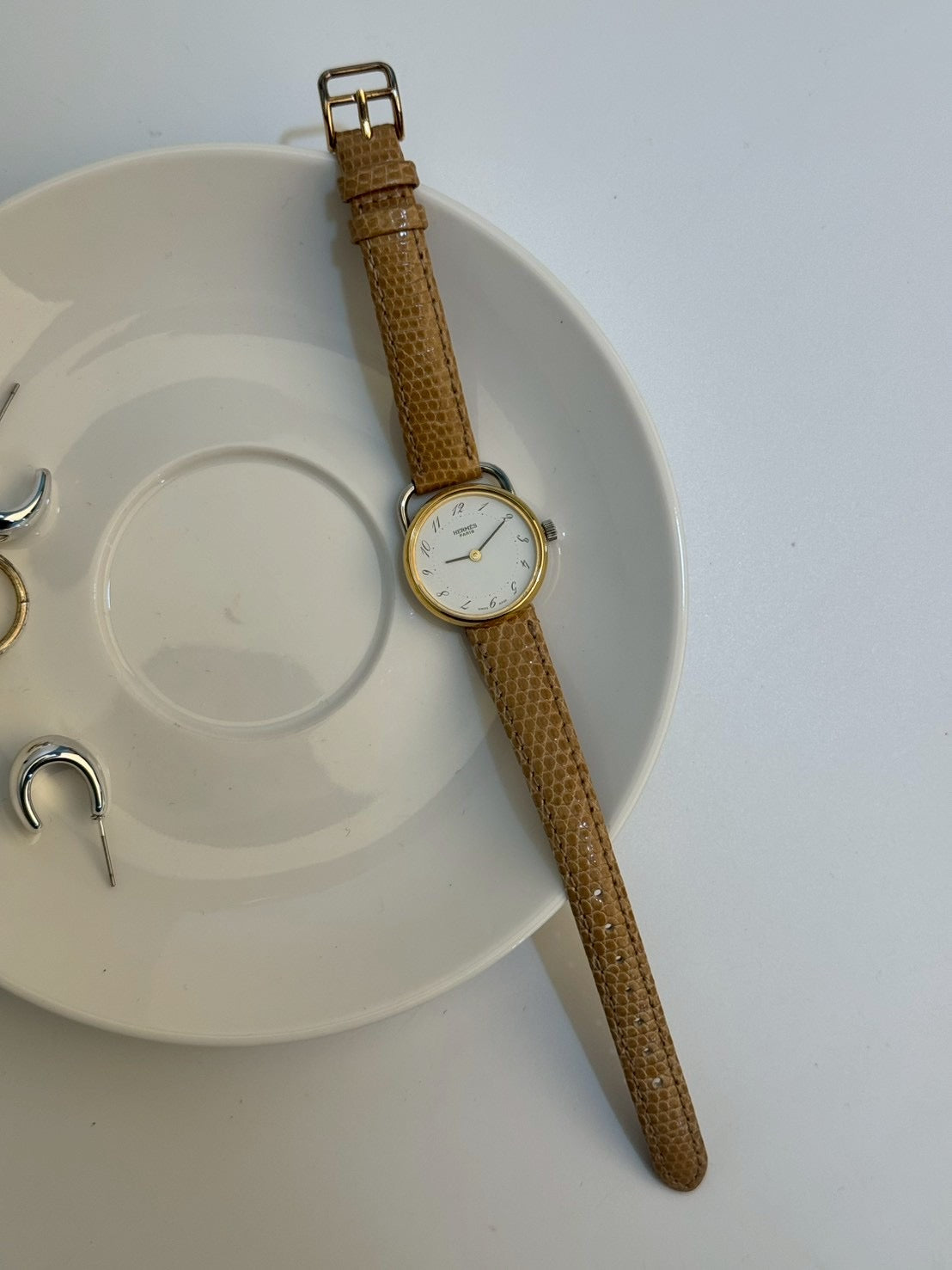 Hermes vintage twoton white c.7923