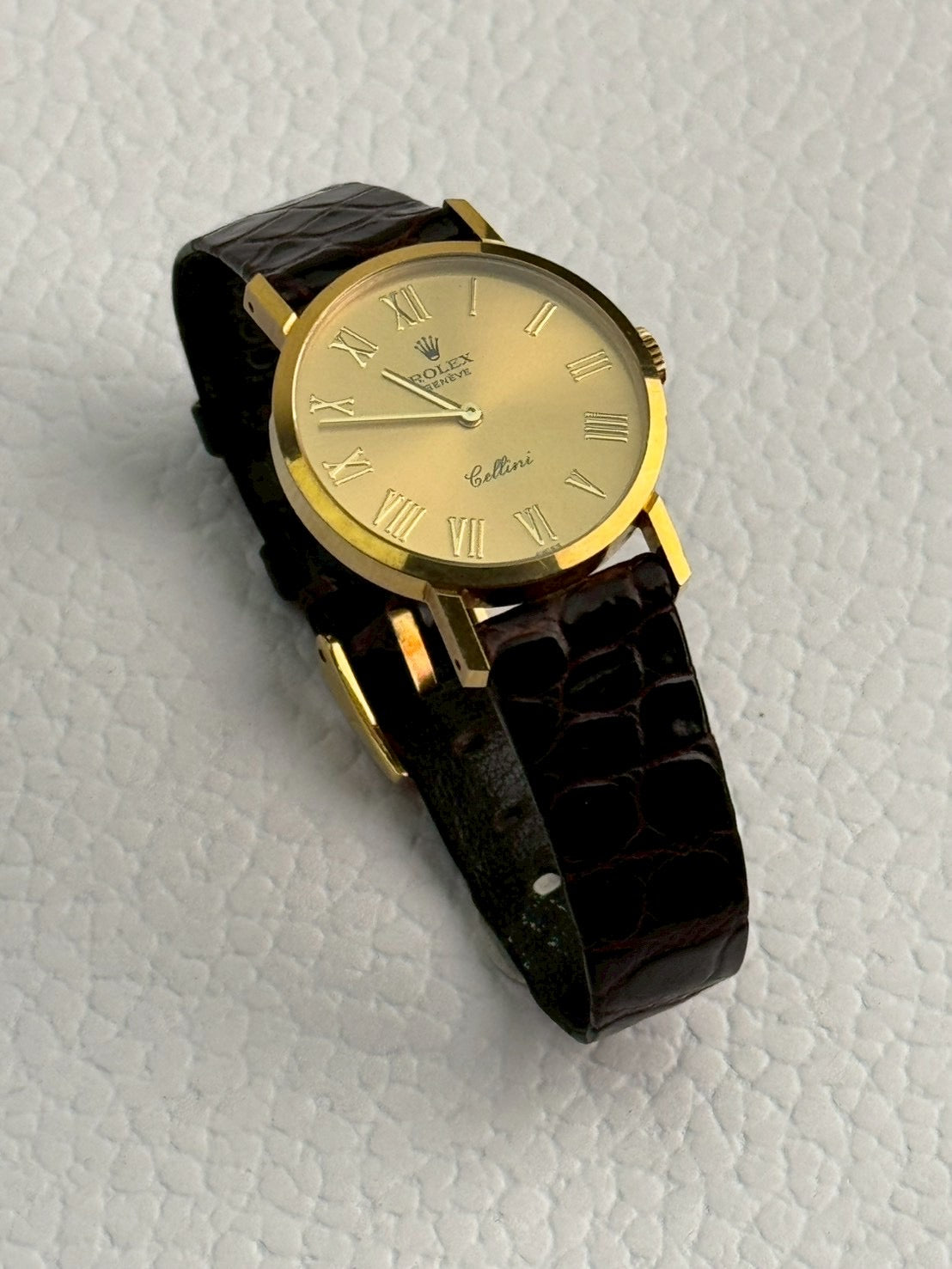 Rolex K18 YG cellini gold dial c.8962