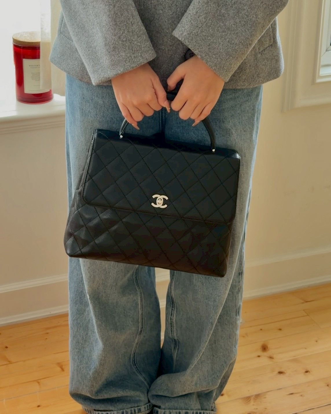 Chanel kelly hand bag
