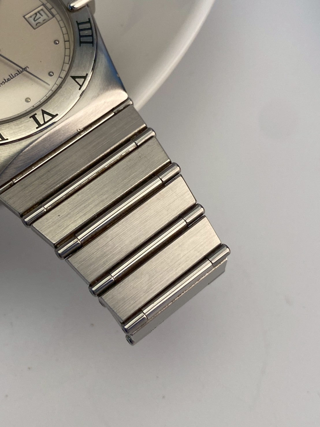 Omega  constellation stainless steel gray dial