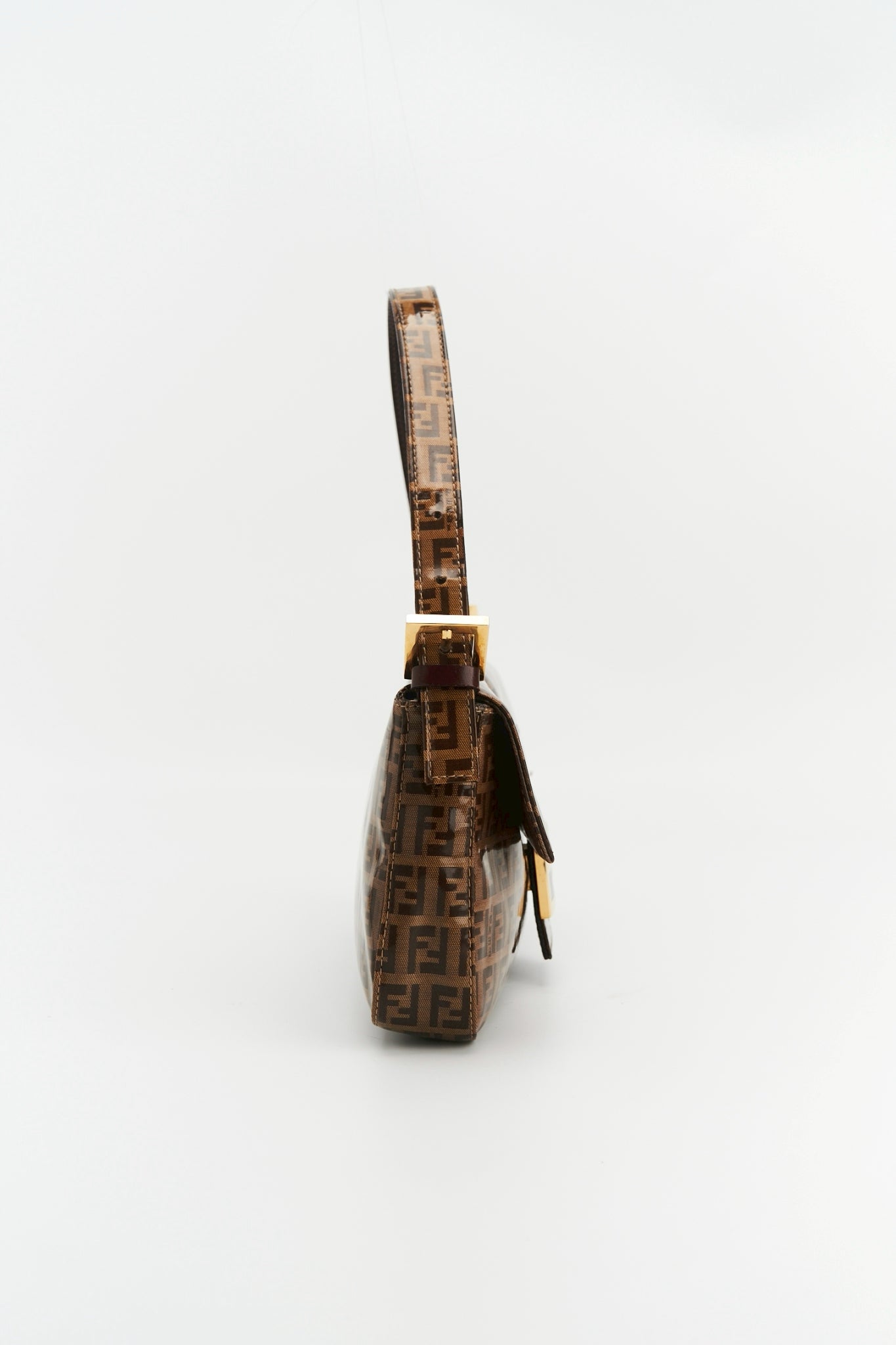 Fendi zucca baguette patent