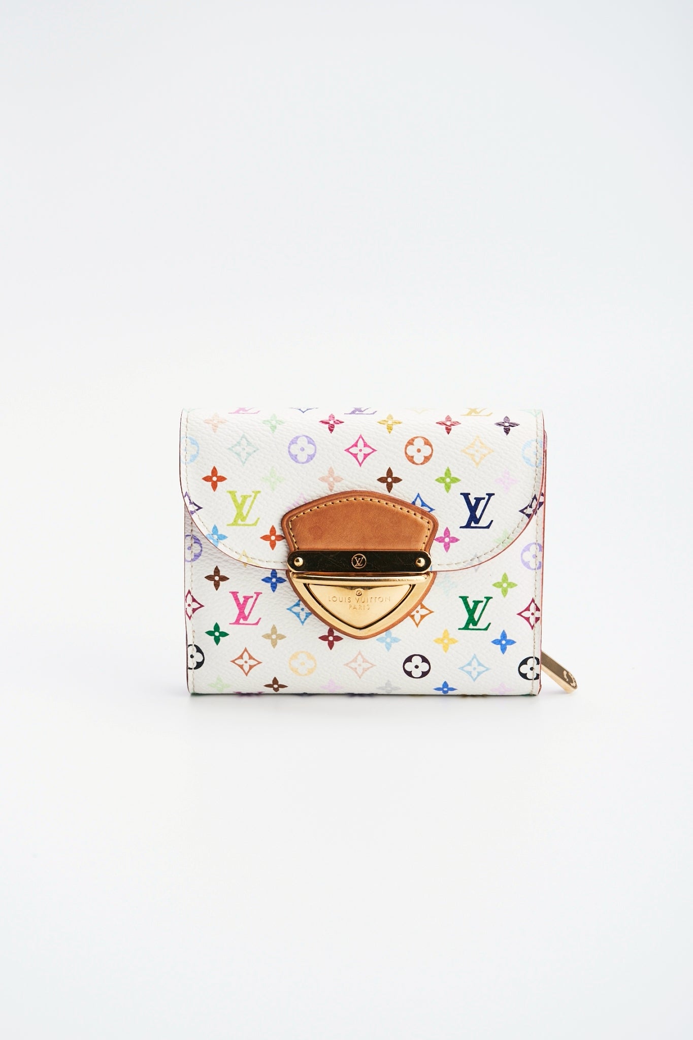 Louis vuitton multicolor white wallet