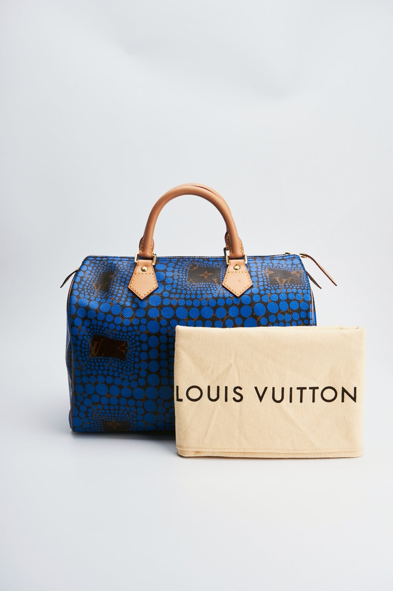 Louis Vuitton Yayoi Kusama speedy blue 30”