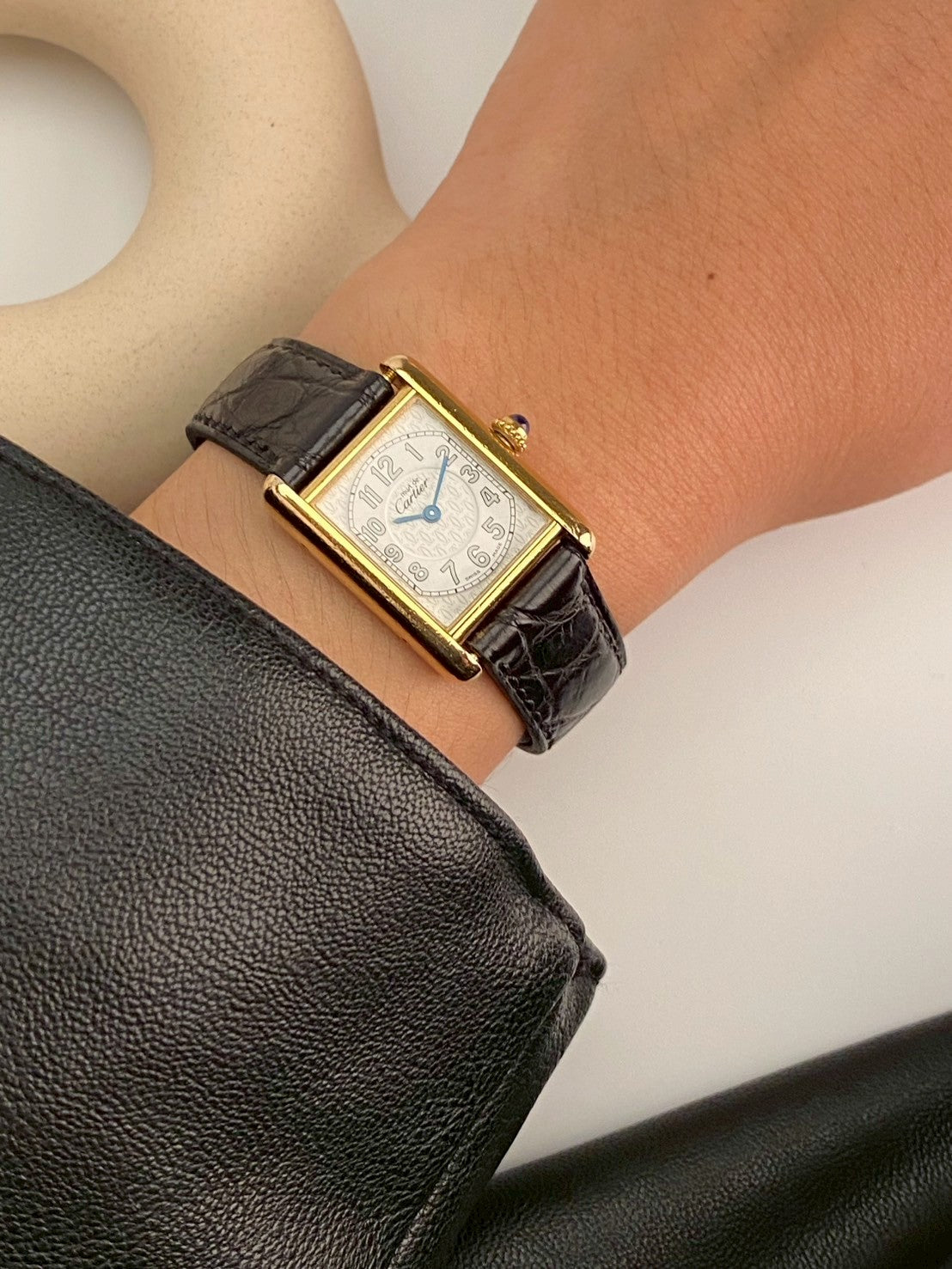 Cartier tank must de gold c.6351