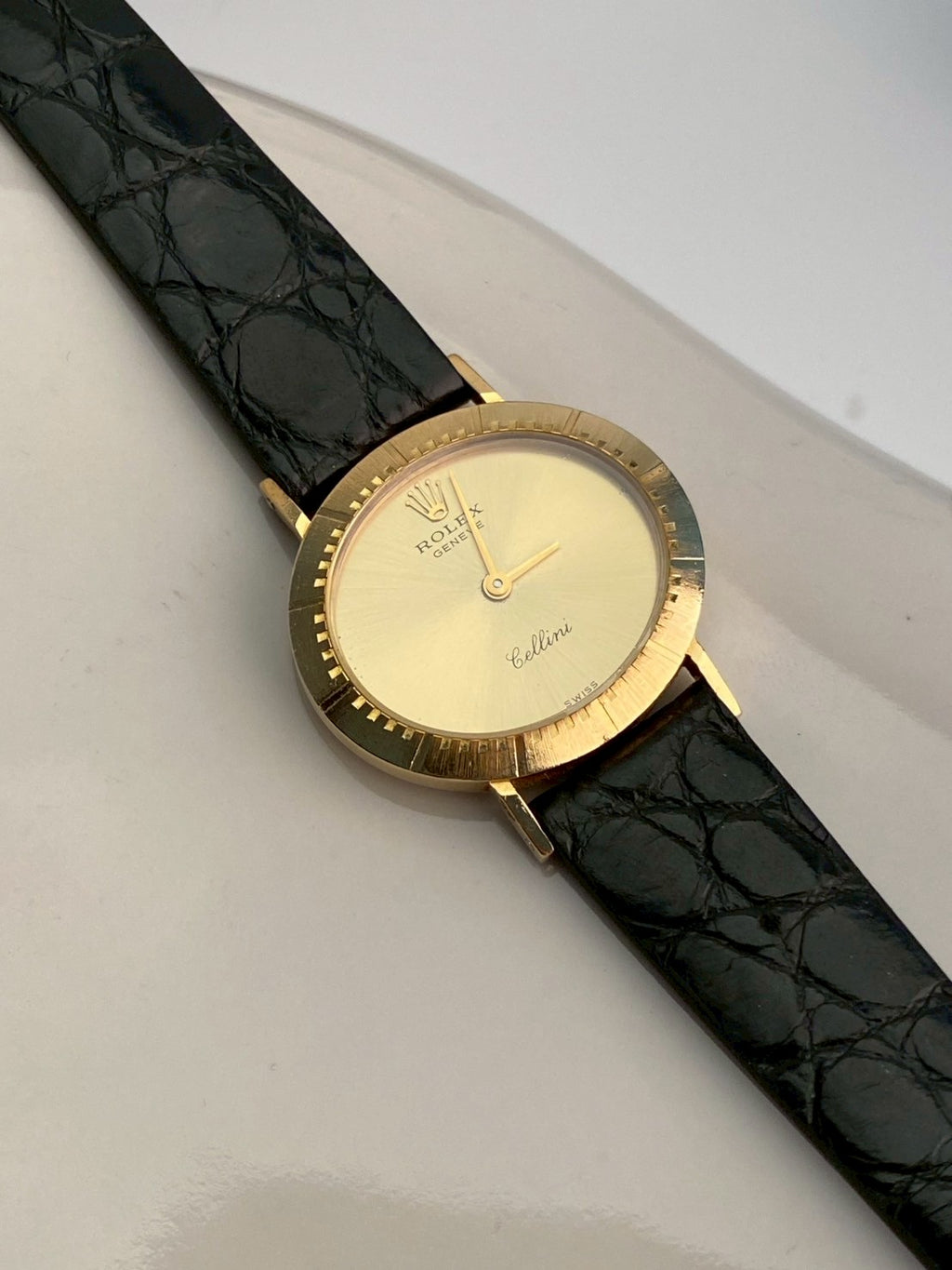 Rolex K18 YG cellini gold dial