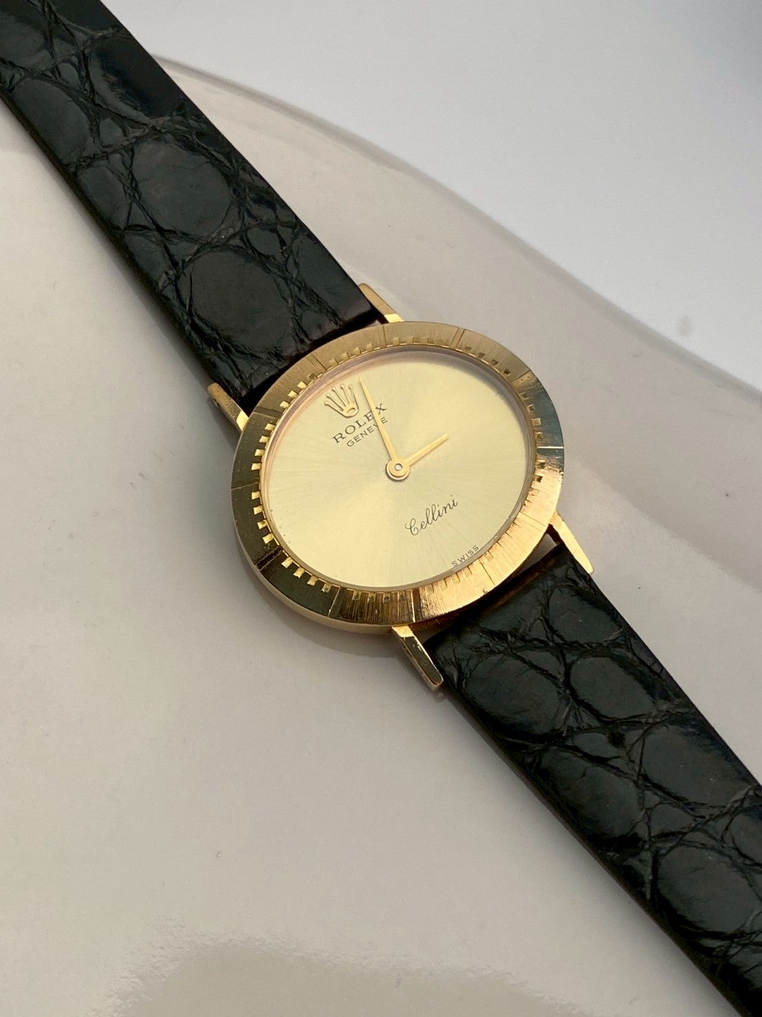 Rolex K18 YG cellini gold dial
