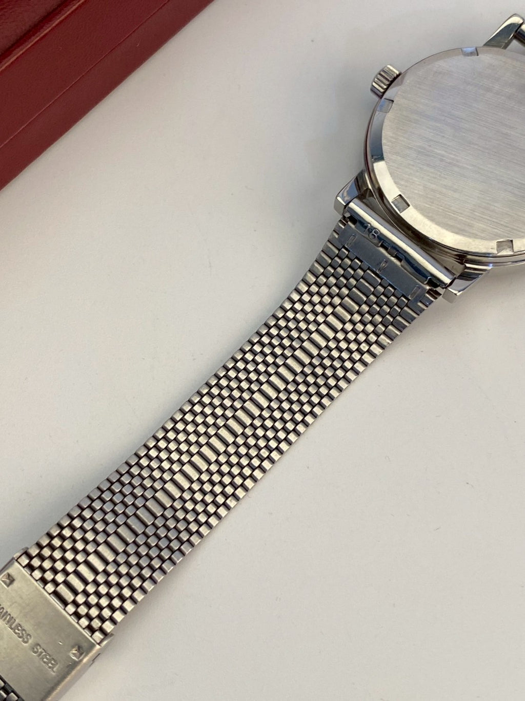 Omega geneve blue dial date watch auto