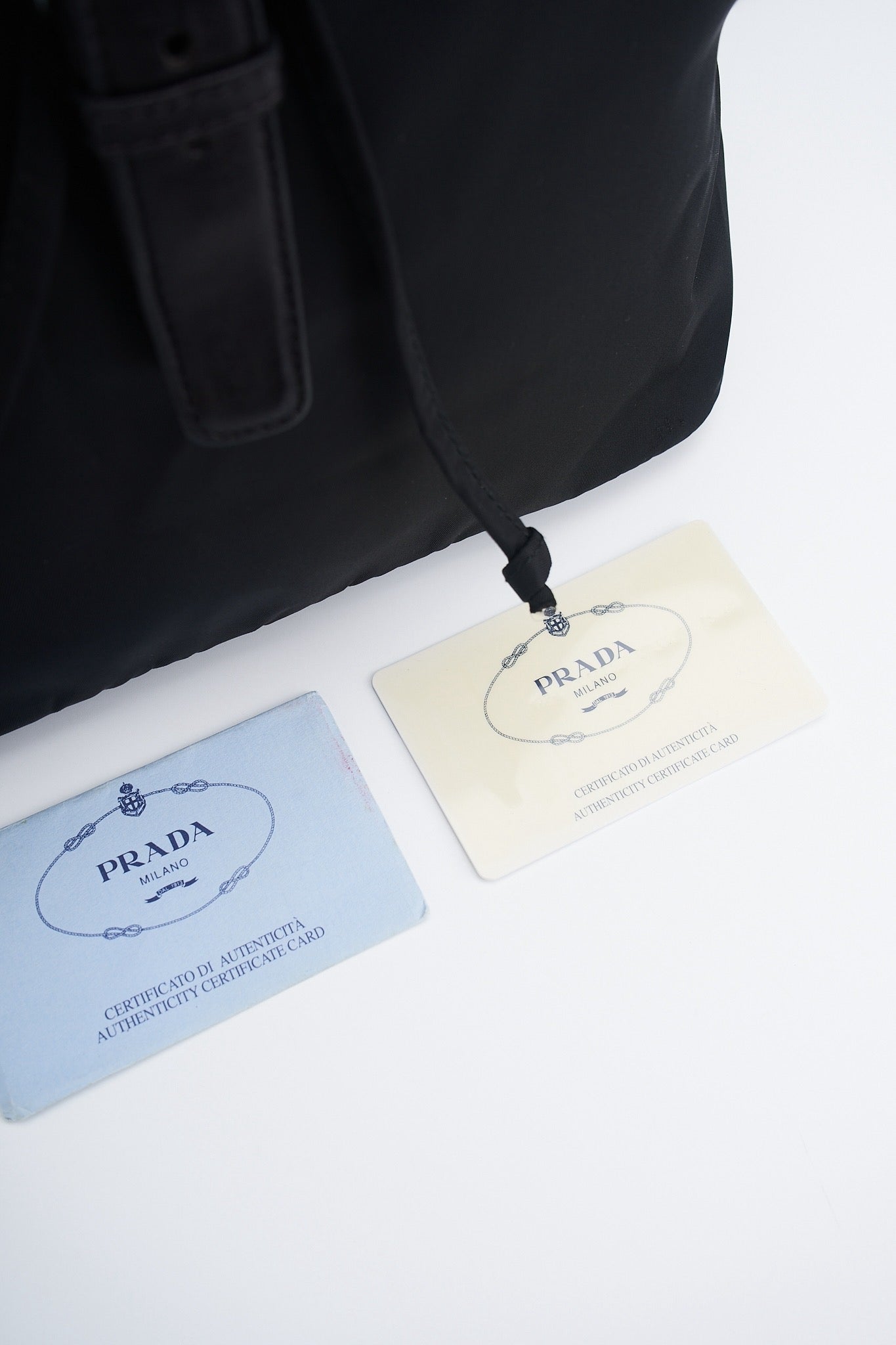 Prada backpack chain