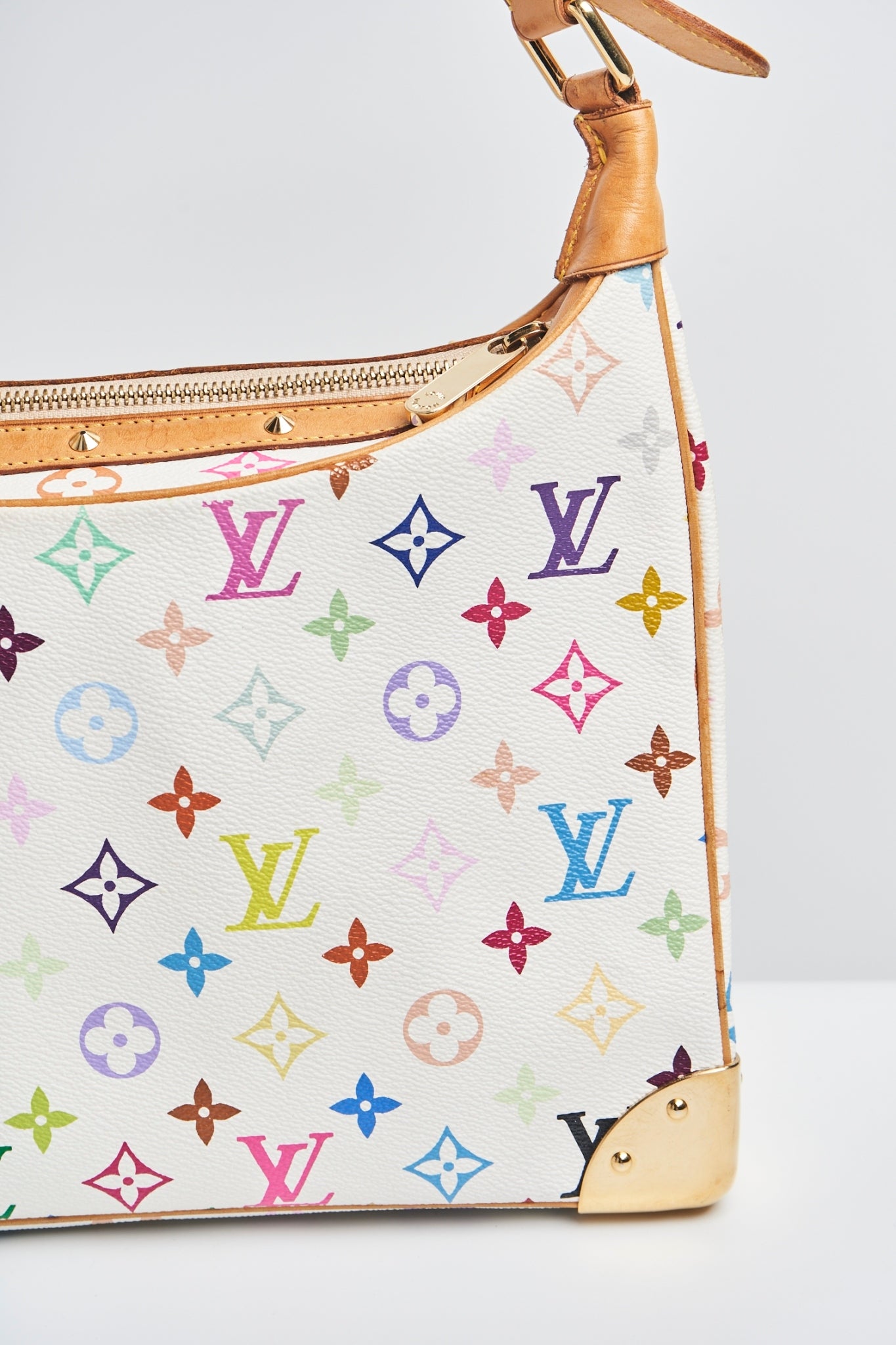 Louis vuitton multicolor boulogne white