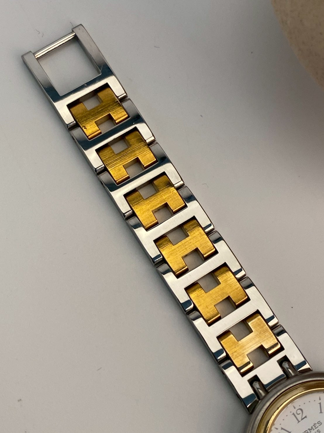 Hermes twotone white dial c.9608