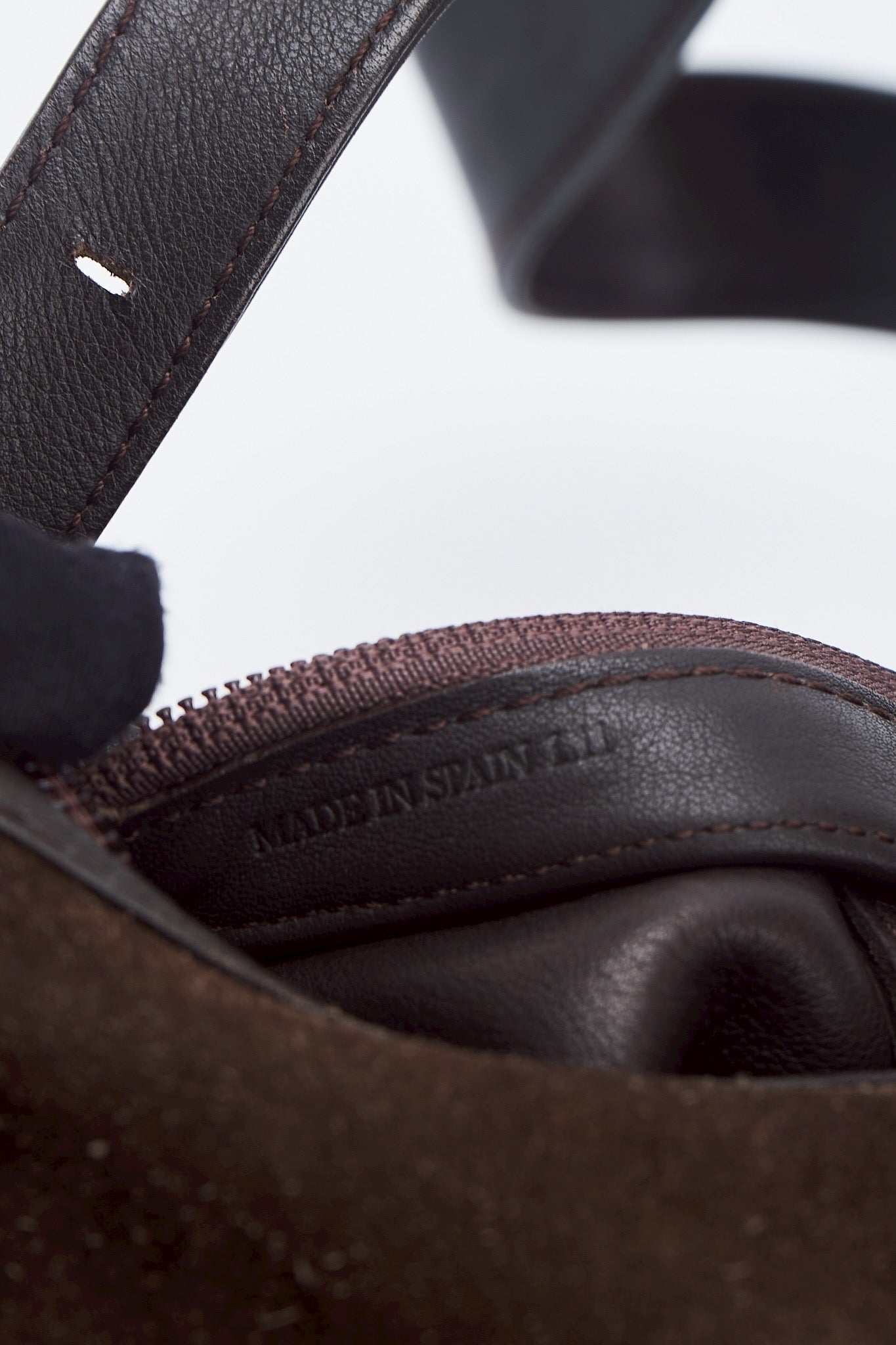 Loewe Suede Brown shoulder